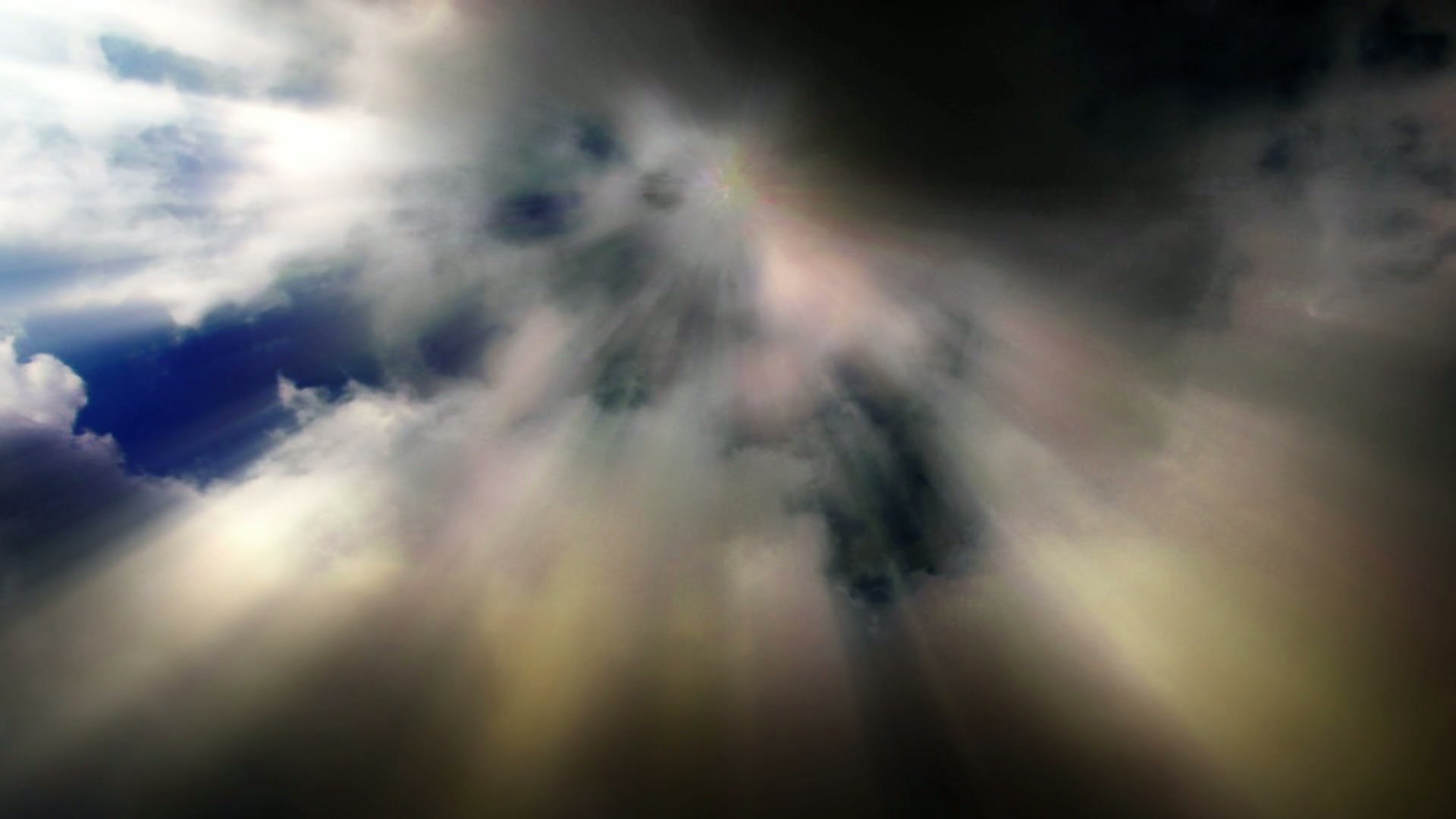 Dramatic Time-Lapse Sky with Illuminating Rays