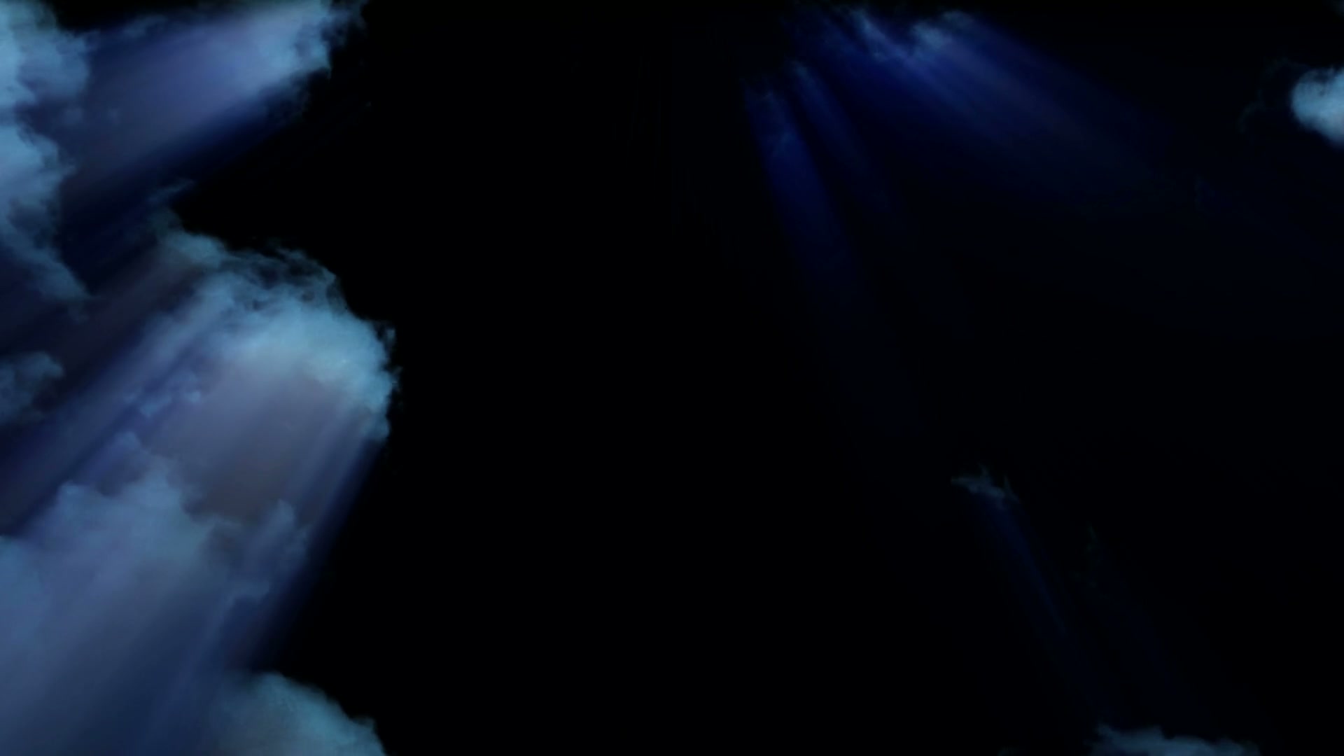 Mysterious Light Through Dark Time-Lapse Clouds