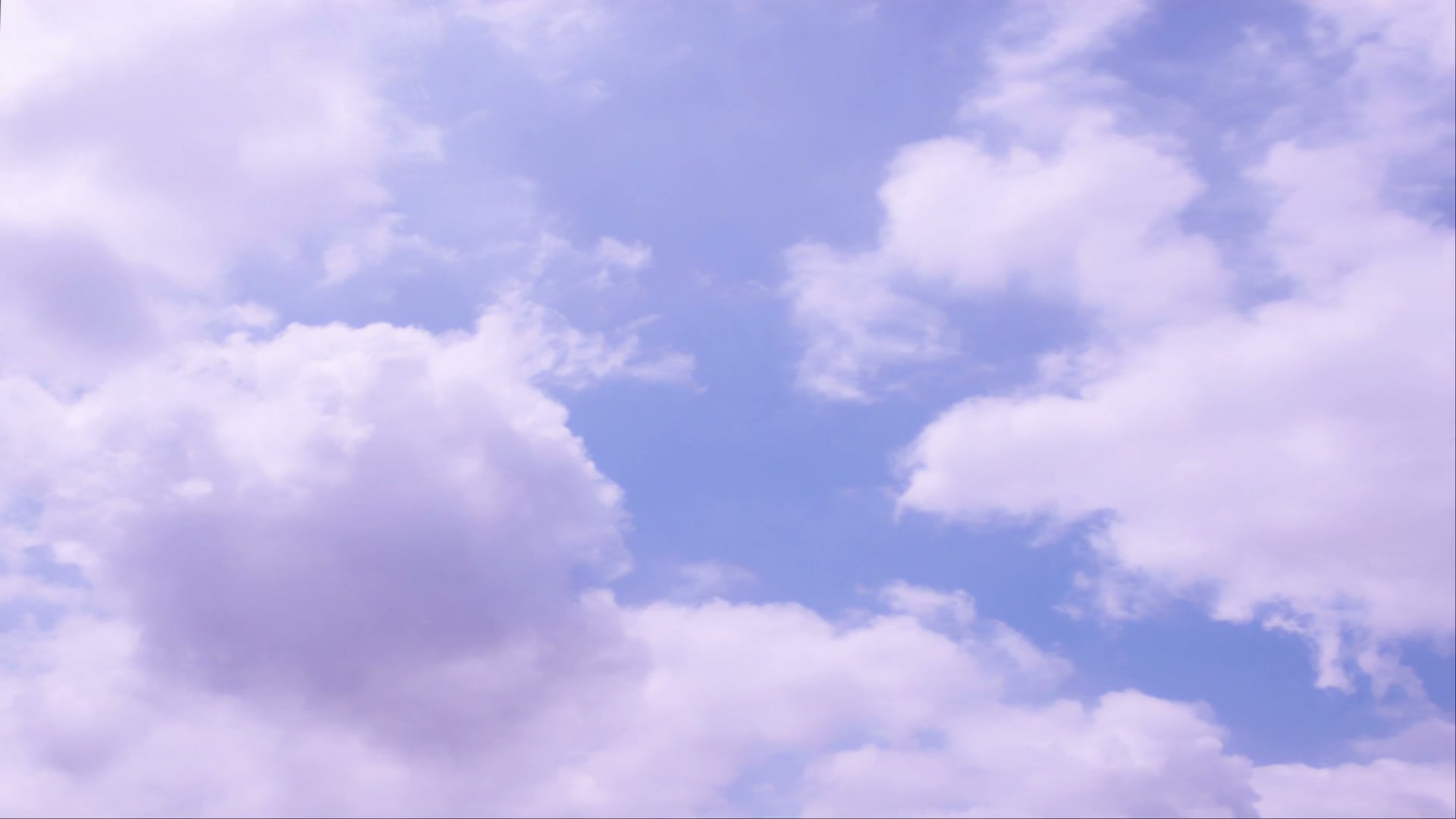 Tranquil Sky with Fluffy Time-Lapse Clouds