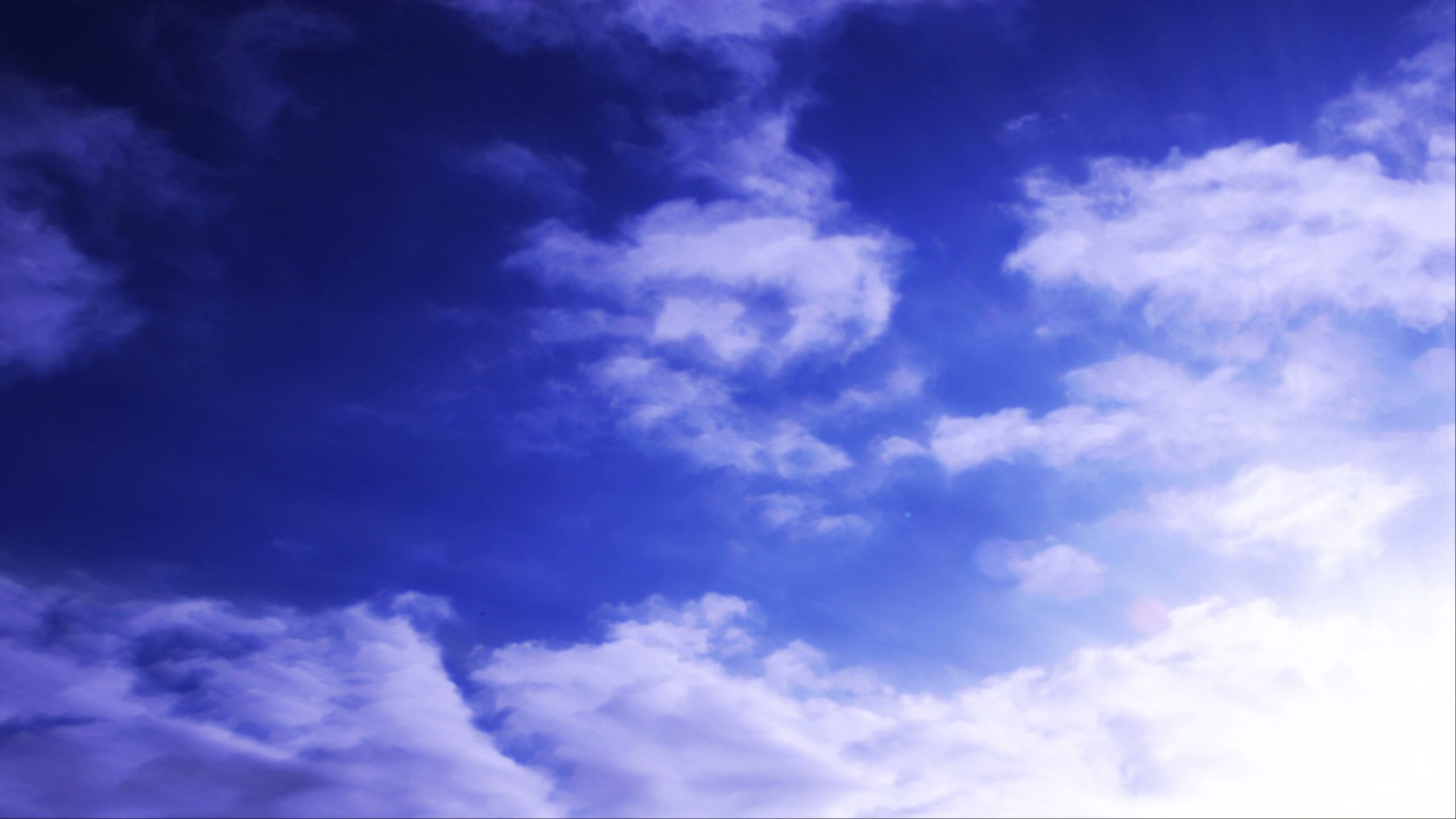 Bright Blue Sky with Clouds 4K Video