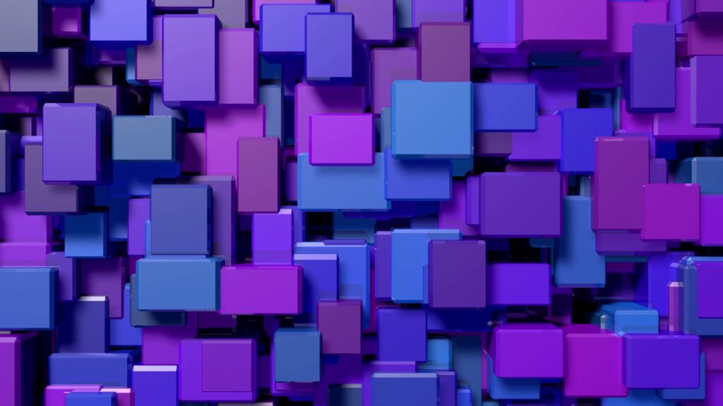 Colorful Cubes in Abstract Loop