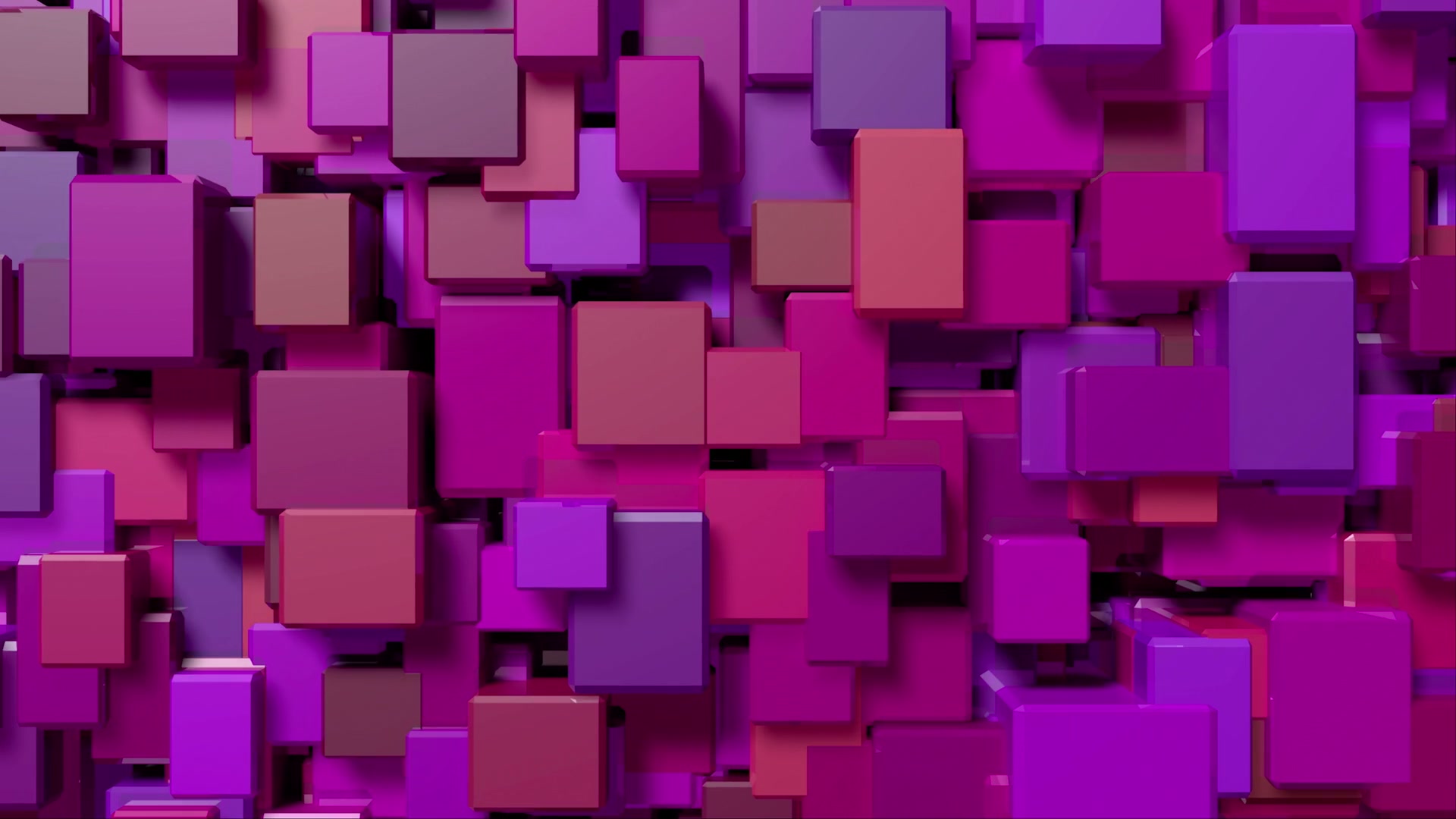 Vibrant 3D Geometric Block Video Loop