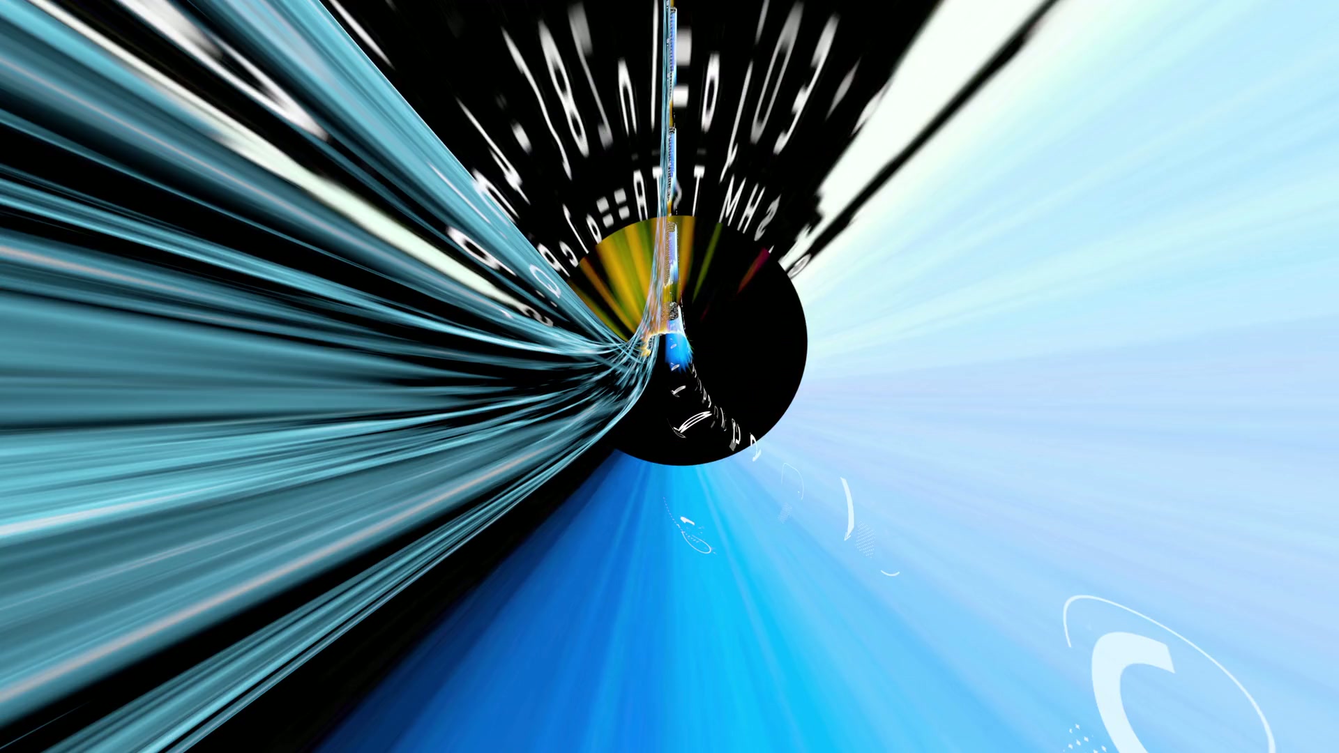 Futuristic Data Stream Dynamics Video Loop