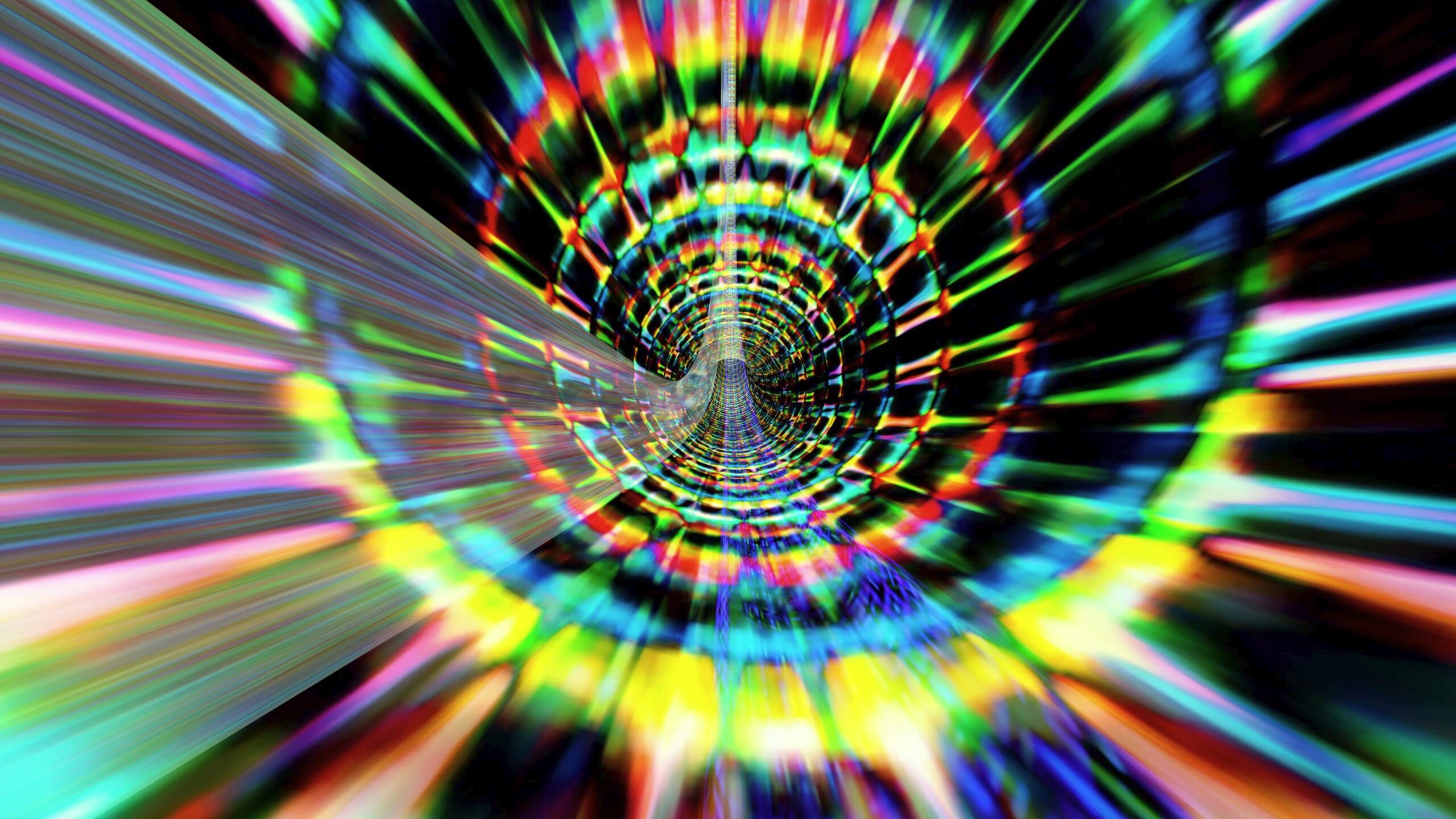 Vibrant Psychedelic Tunnel 4K Video Loop