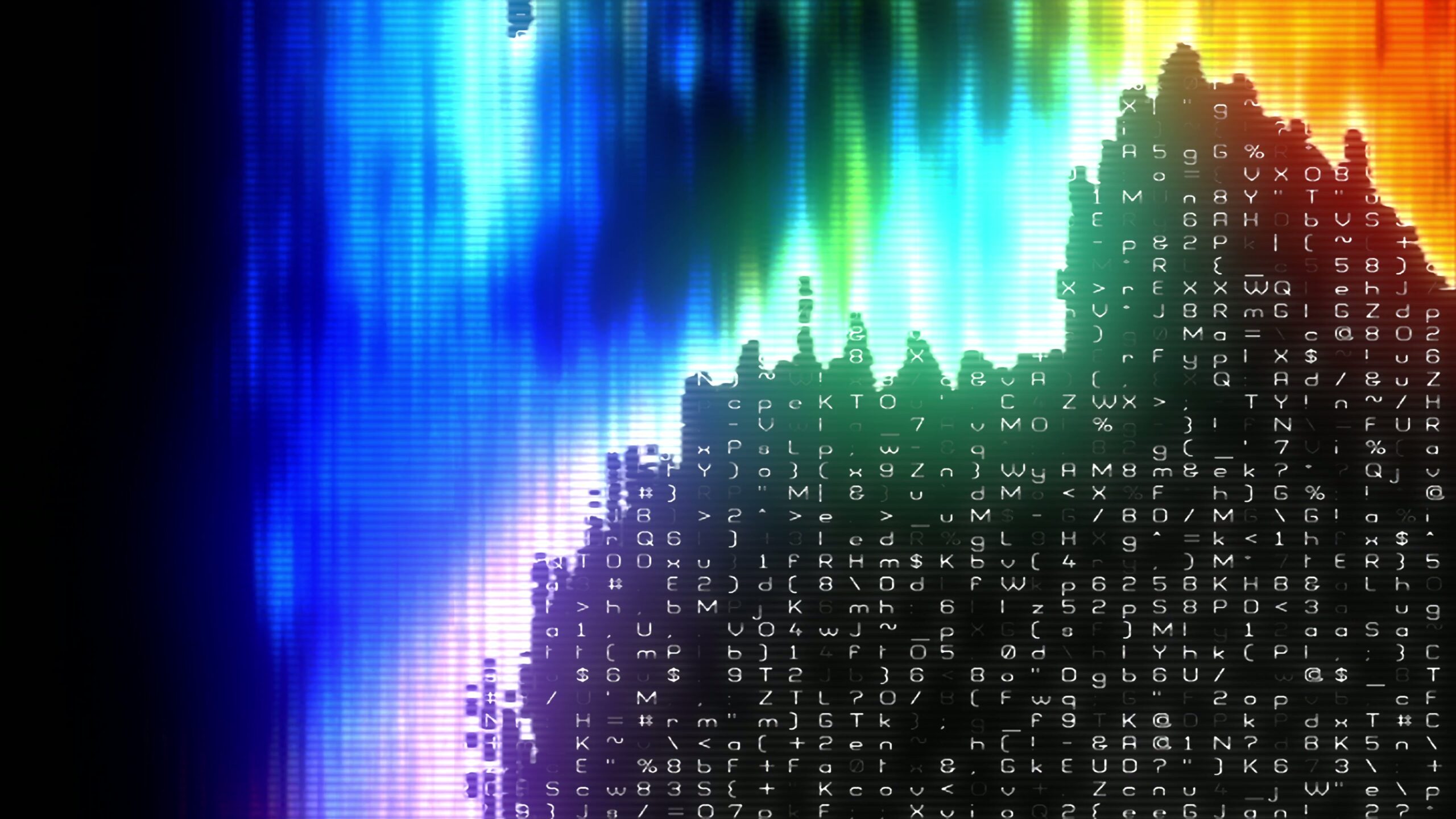 Vibrant Digital Data Visualization Loop