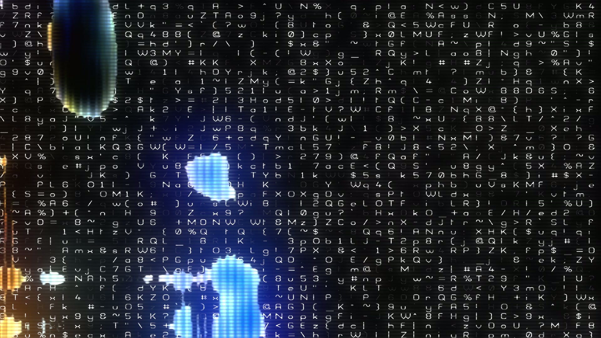 Abstract Digital Code Animation Loop