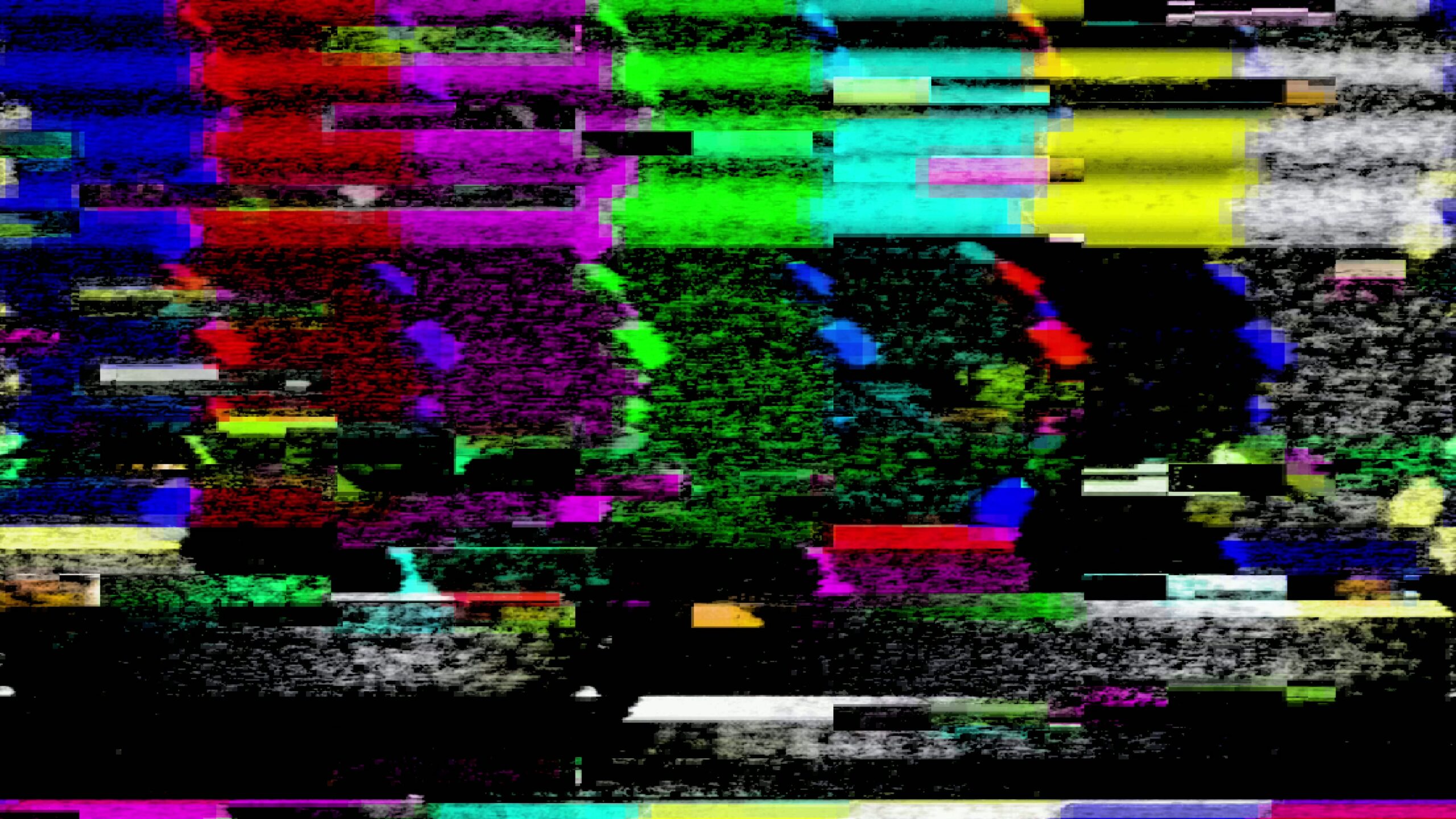 Video Glitch Art with Vibrant Colors 4K Loop