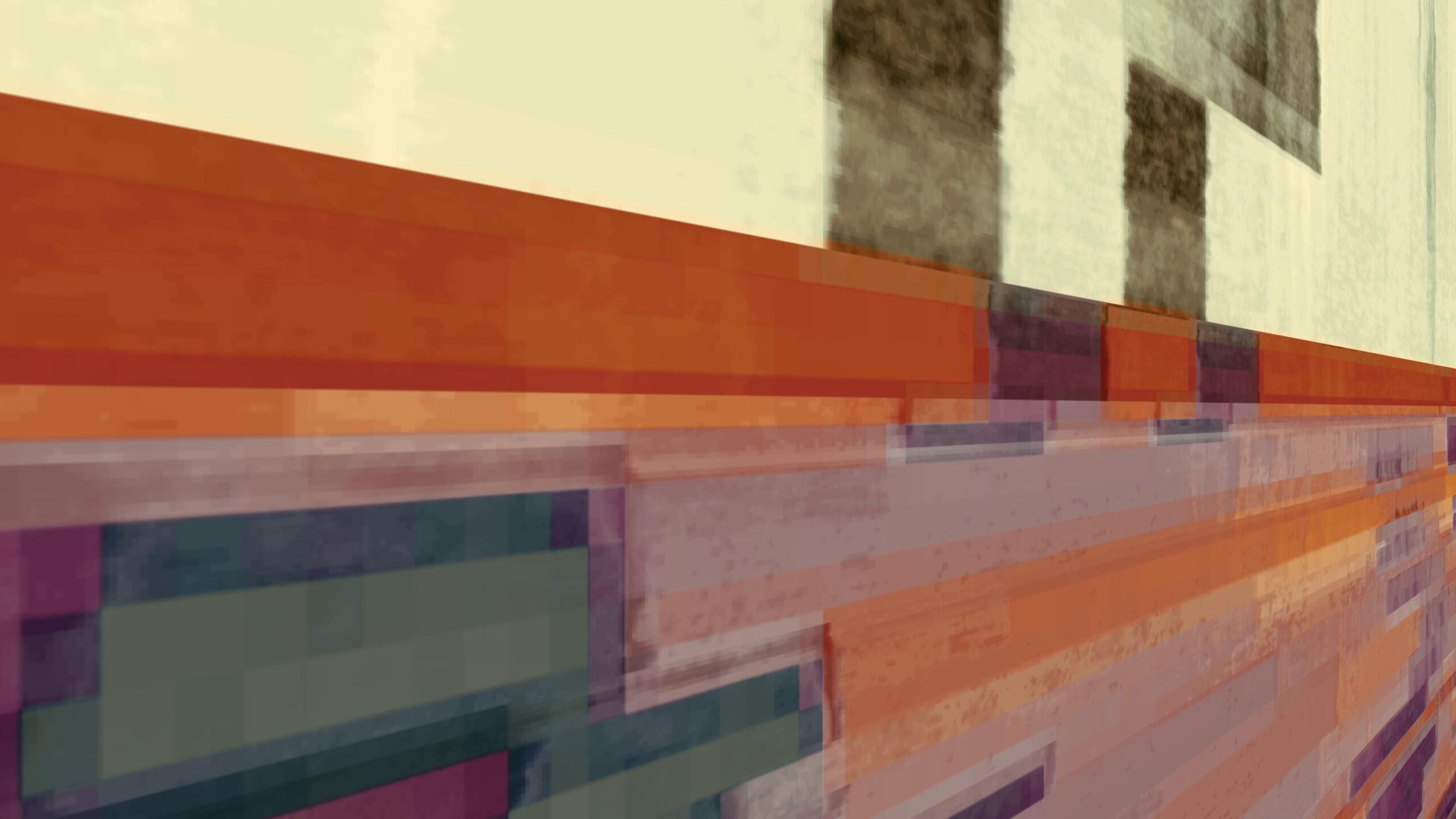 Fragmented Horizontal Glitch Layers 4K Loop