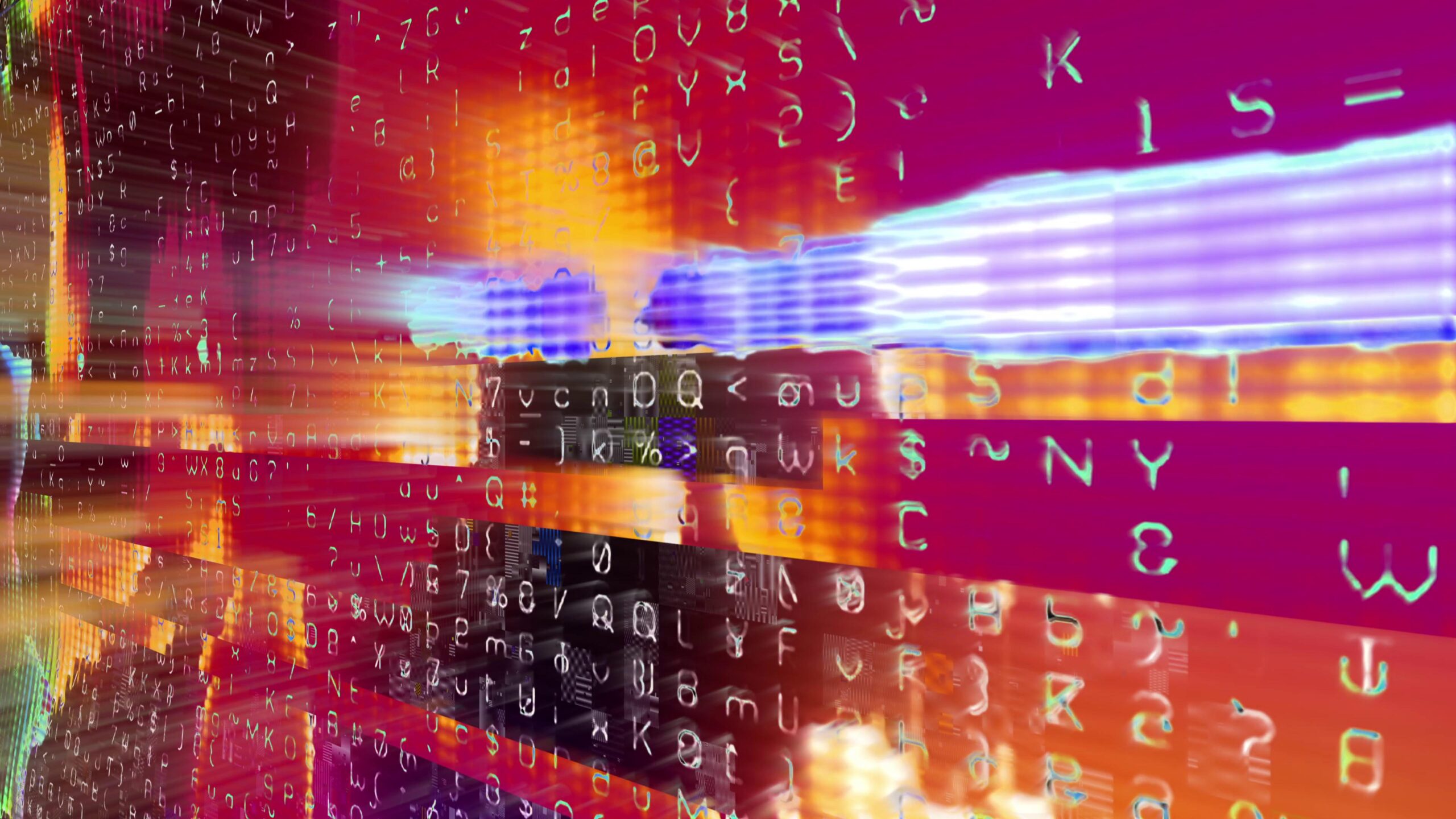 Digital Data Stream Flow 4K Loop