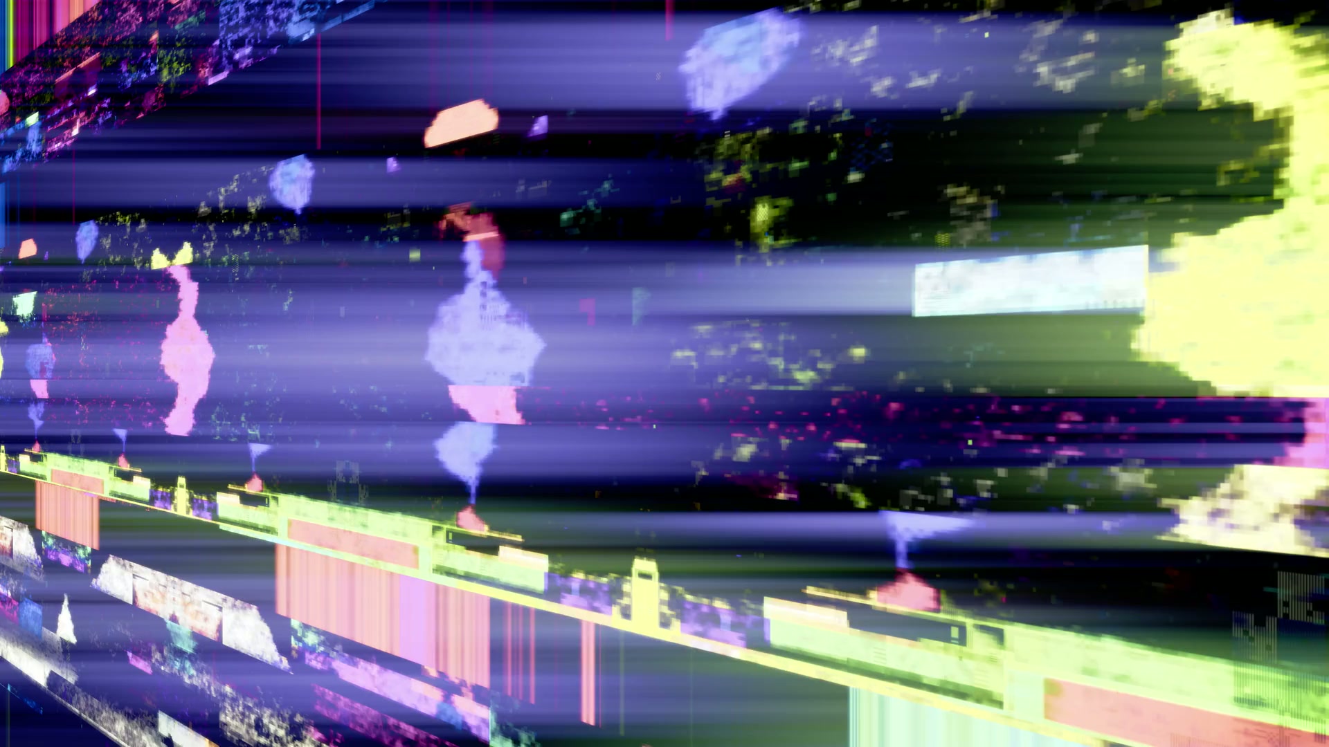 Vibrant Digital Glitch Art Loop