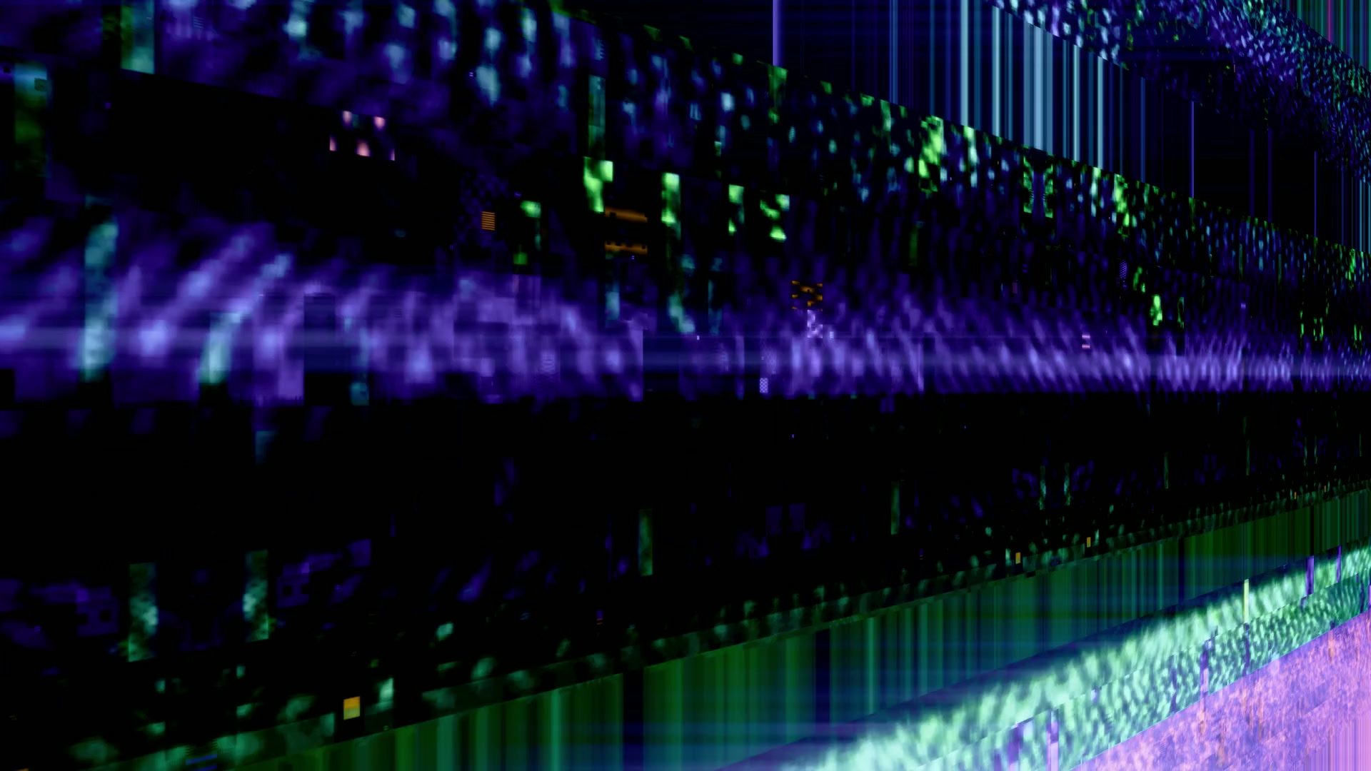 Vibrant Digital Glitch Art Loop