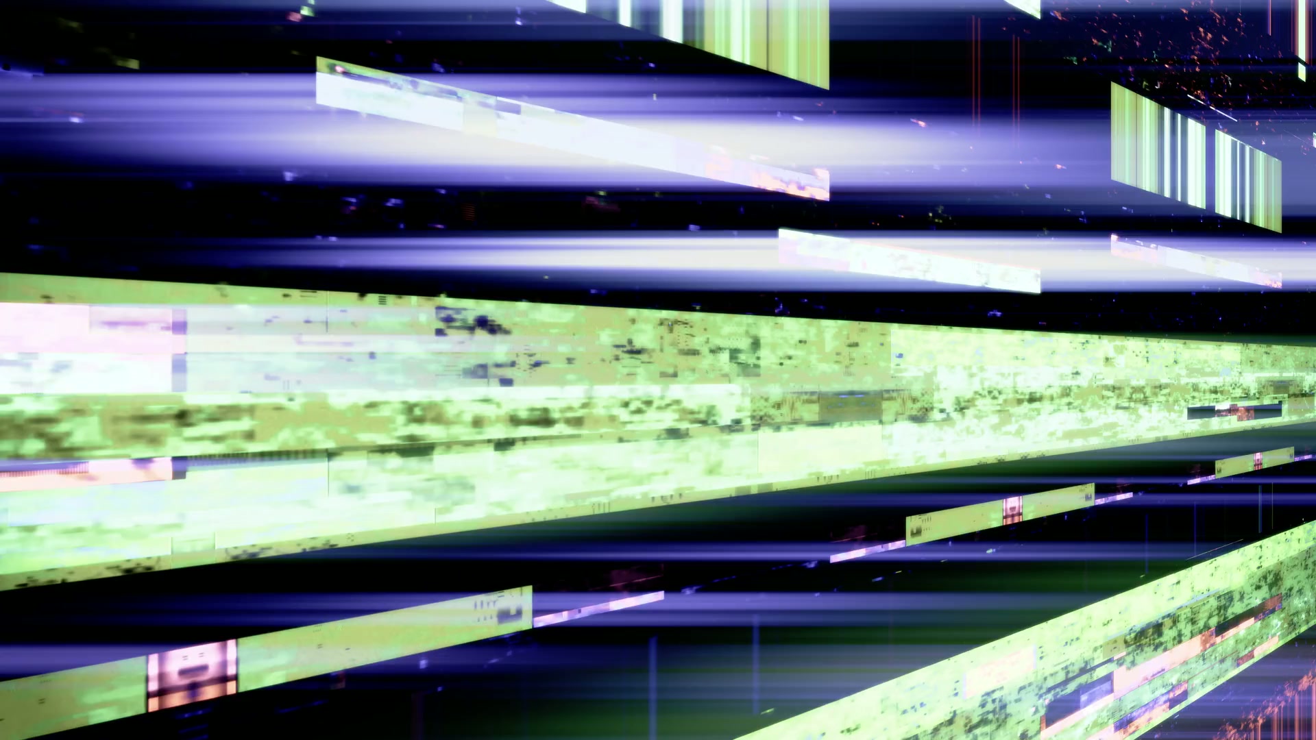 Digital Abstract Glitch Art Loop
