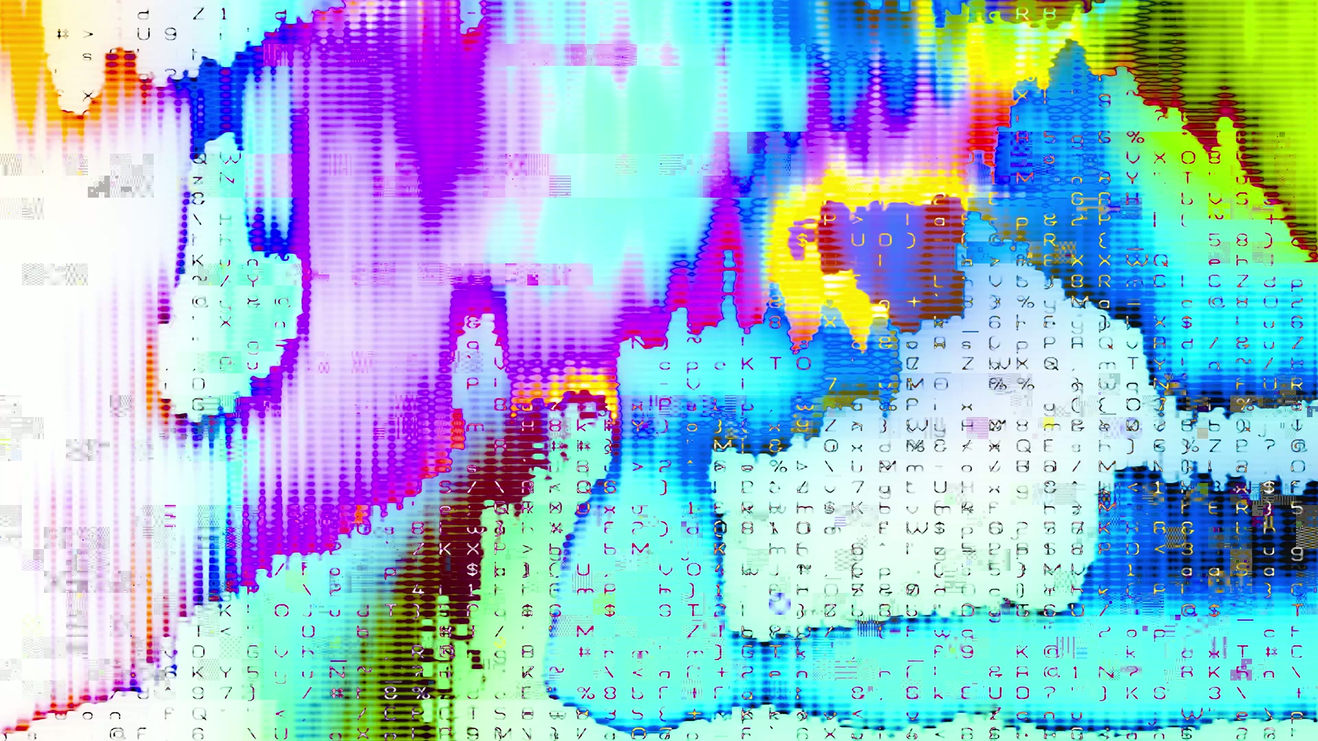 Colorful Digital Abstract Glitch Loop