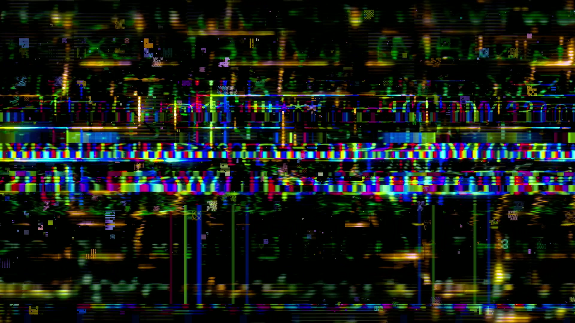 Vibrant Digital Glitch Art Loop