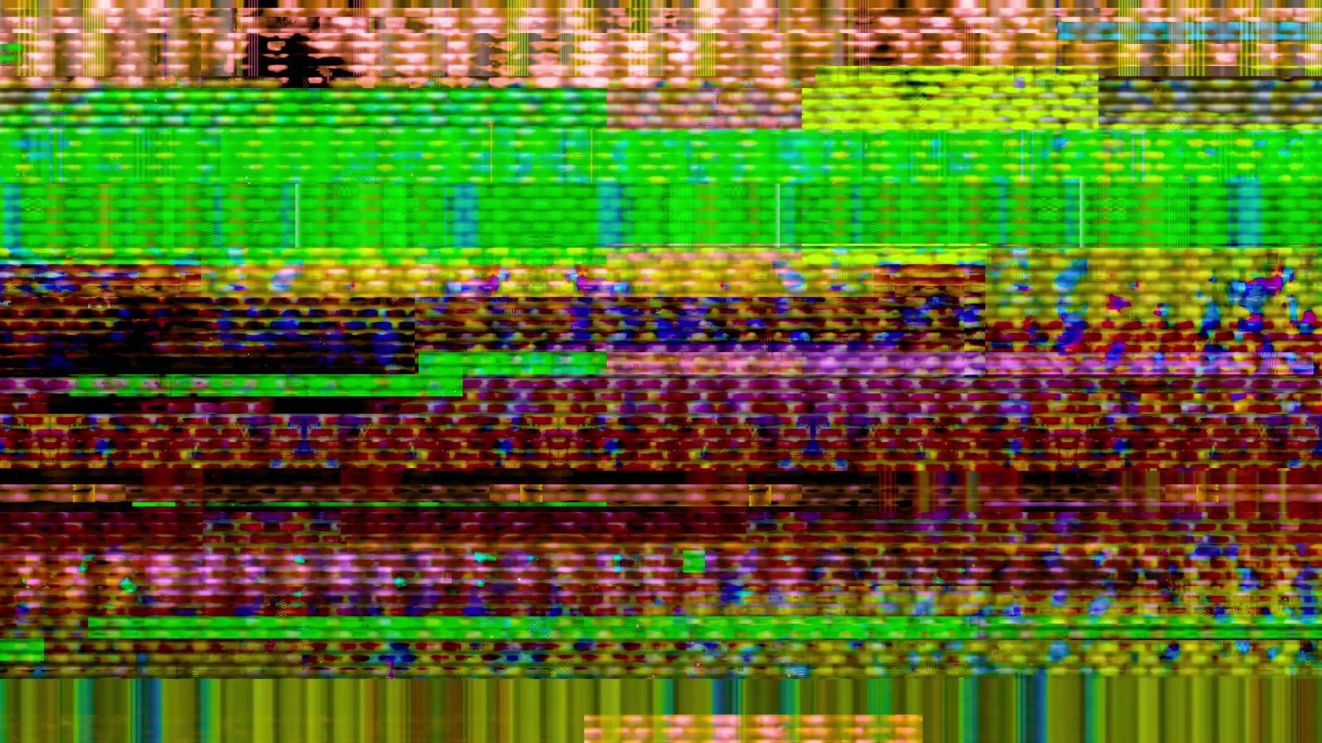 Vibrant Digital Glitch Art Video Loop