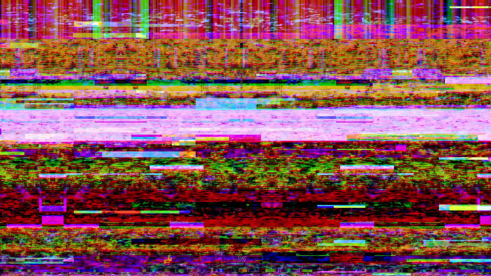 Vibrant Digital Glitch Art Video Loop