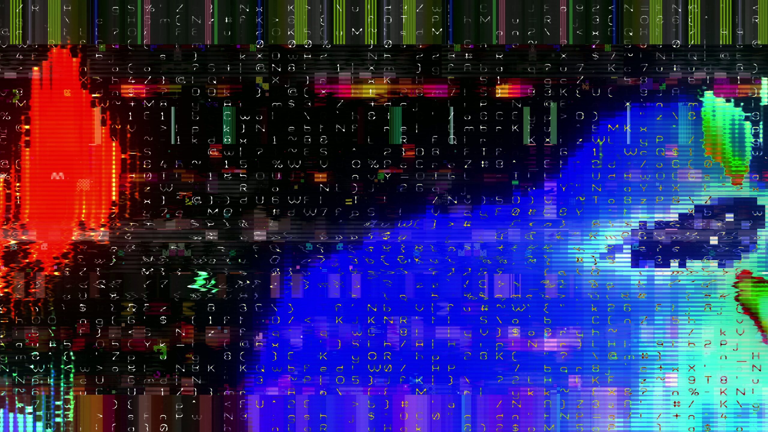 Glitchy Visual Matrix Explosion 4K Loop