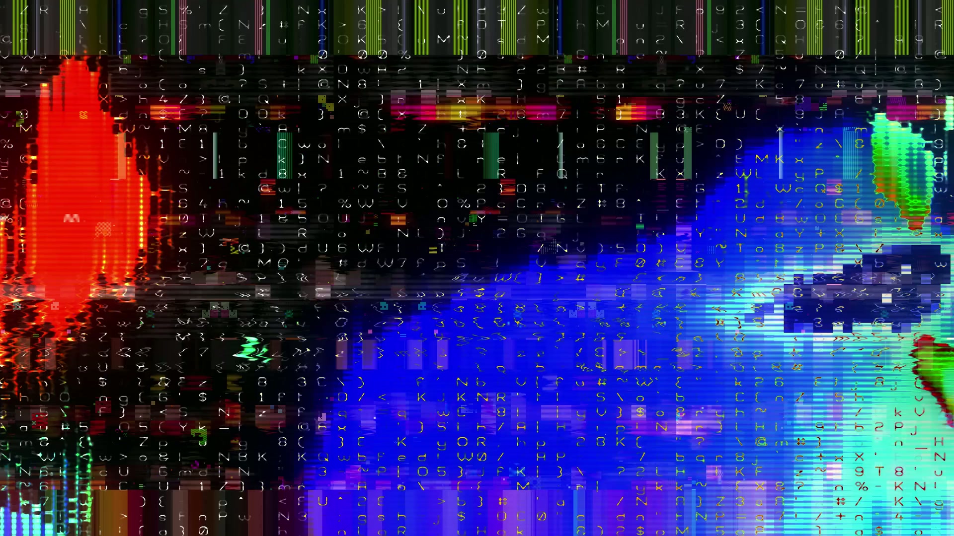 Digital Glitch Abstract Art Extravaganza Loop