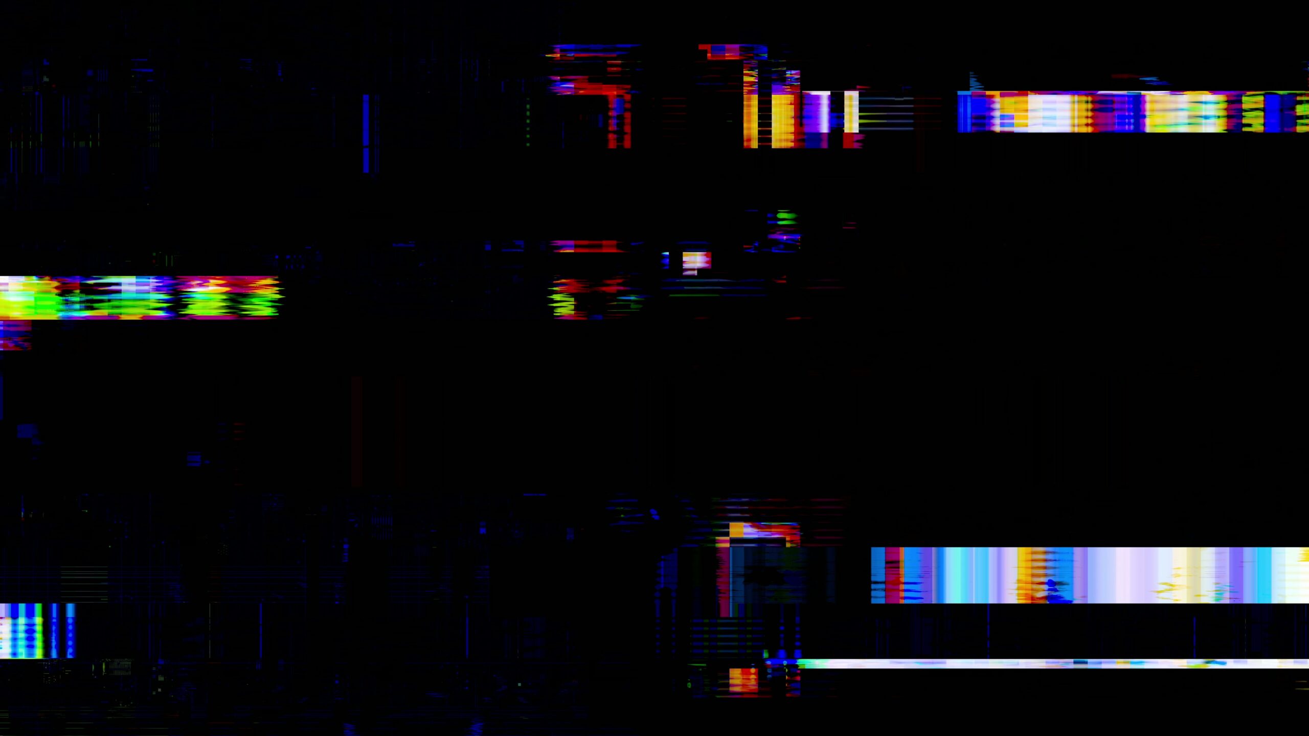 Colorful Glitch Digital Distortion 4K Loop