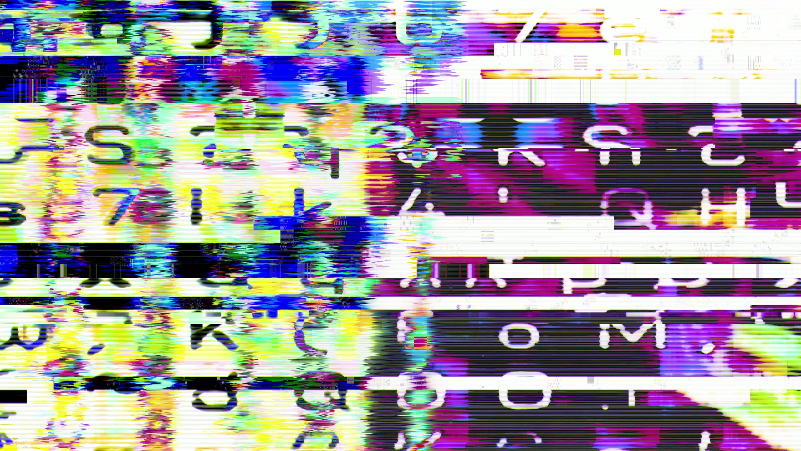 Glitchy Digital Abstract Art 4k Video Loop