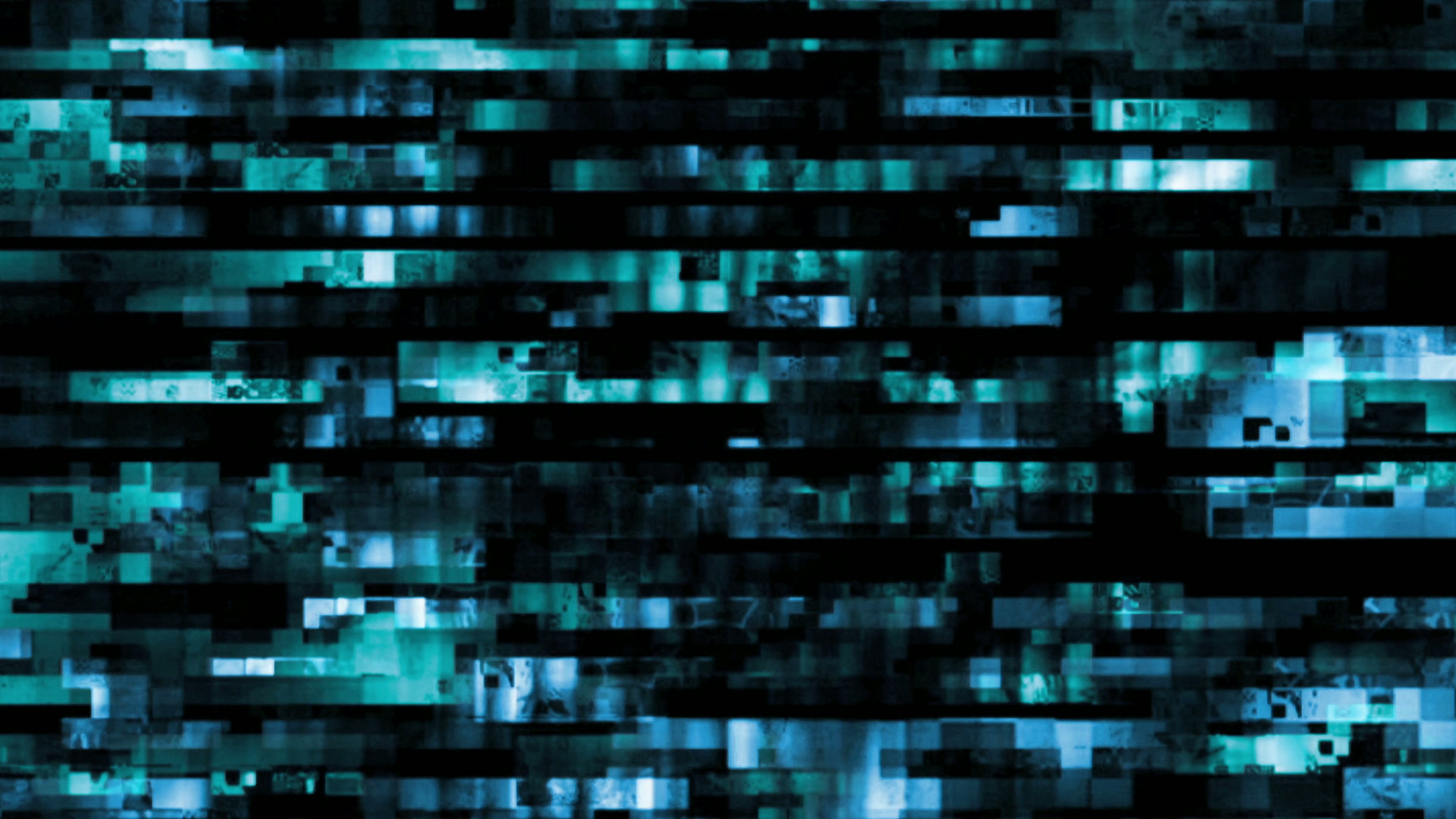 Digital Abstract Blue Light Patterns 4K Loop
