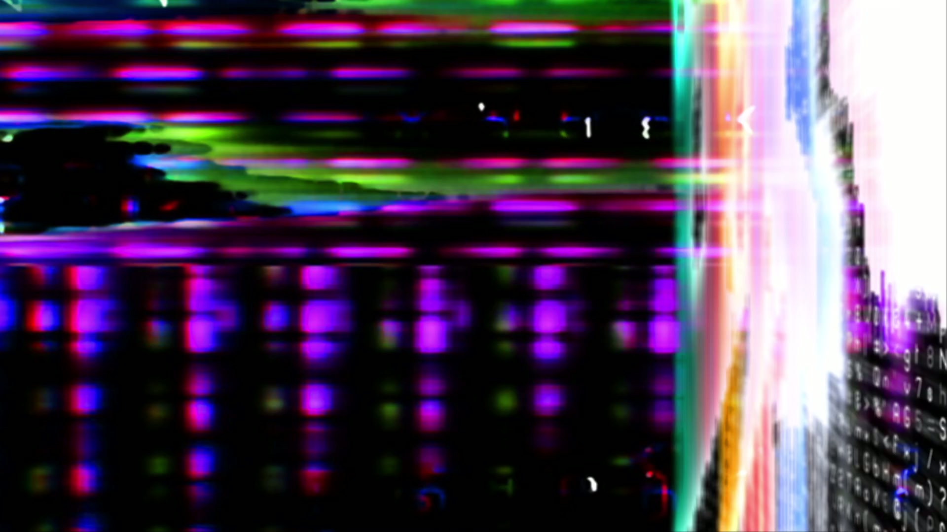 Vibrant Digital Glitch Art Loop