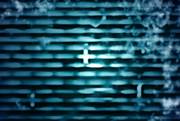 Abstract looping video with horizontal blue technology lines presents an abstract animation with a strong emphasis on technology and color contrast.