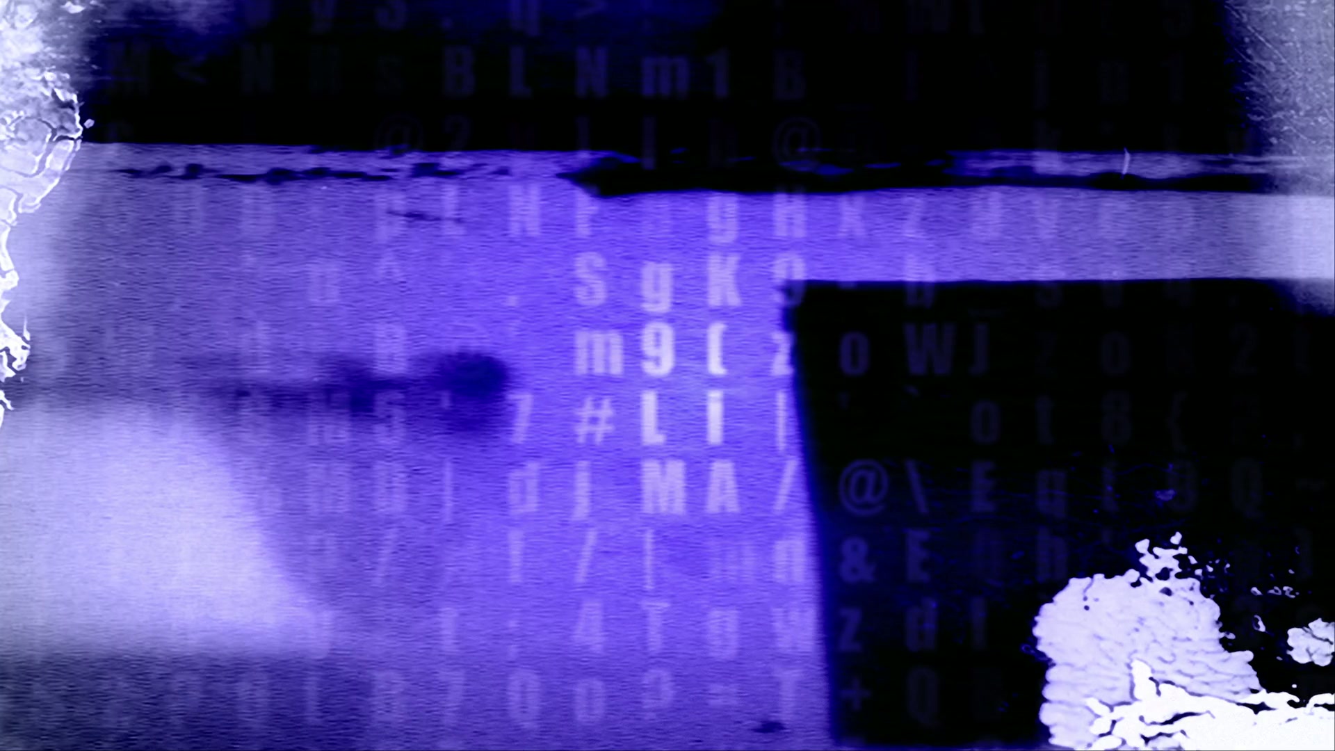 Digital Abstract Video Loop with Blue Hues