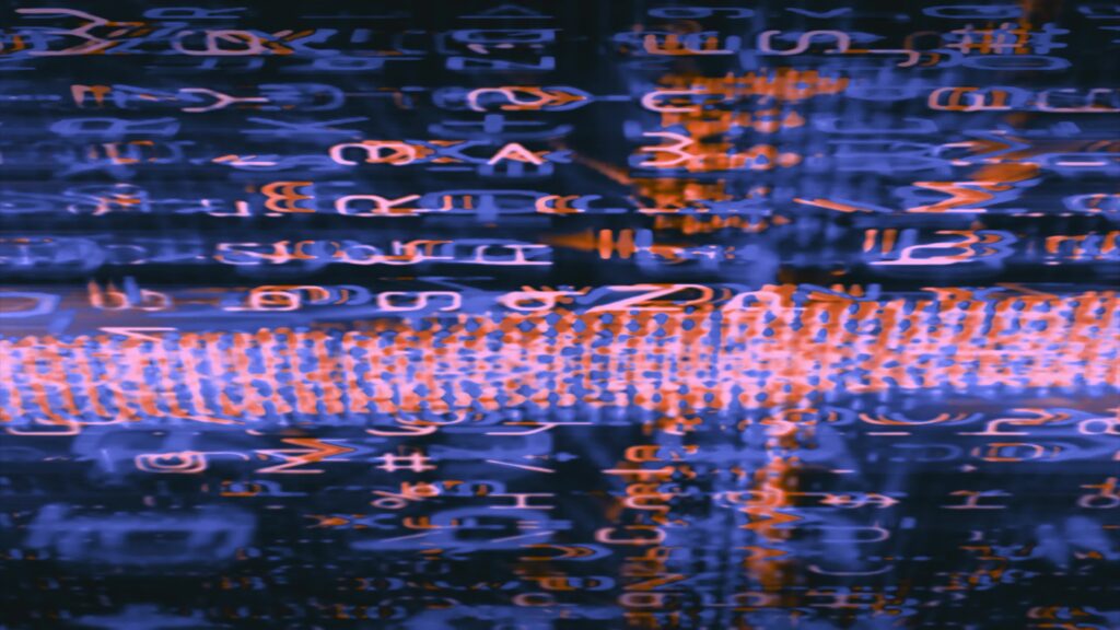 Digital Matrix Glitch Effect 4K Video Loop