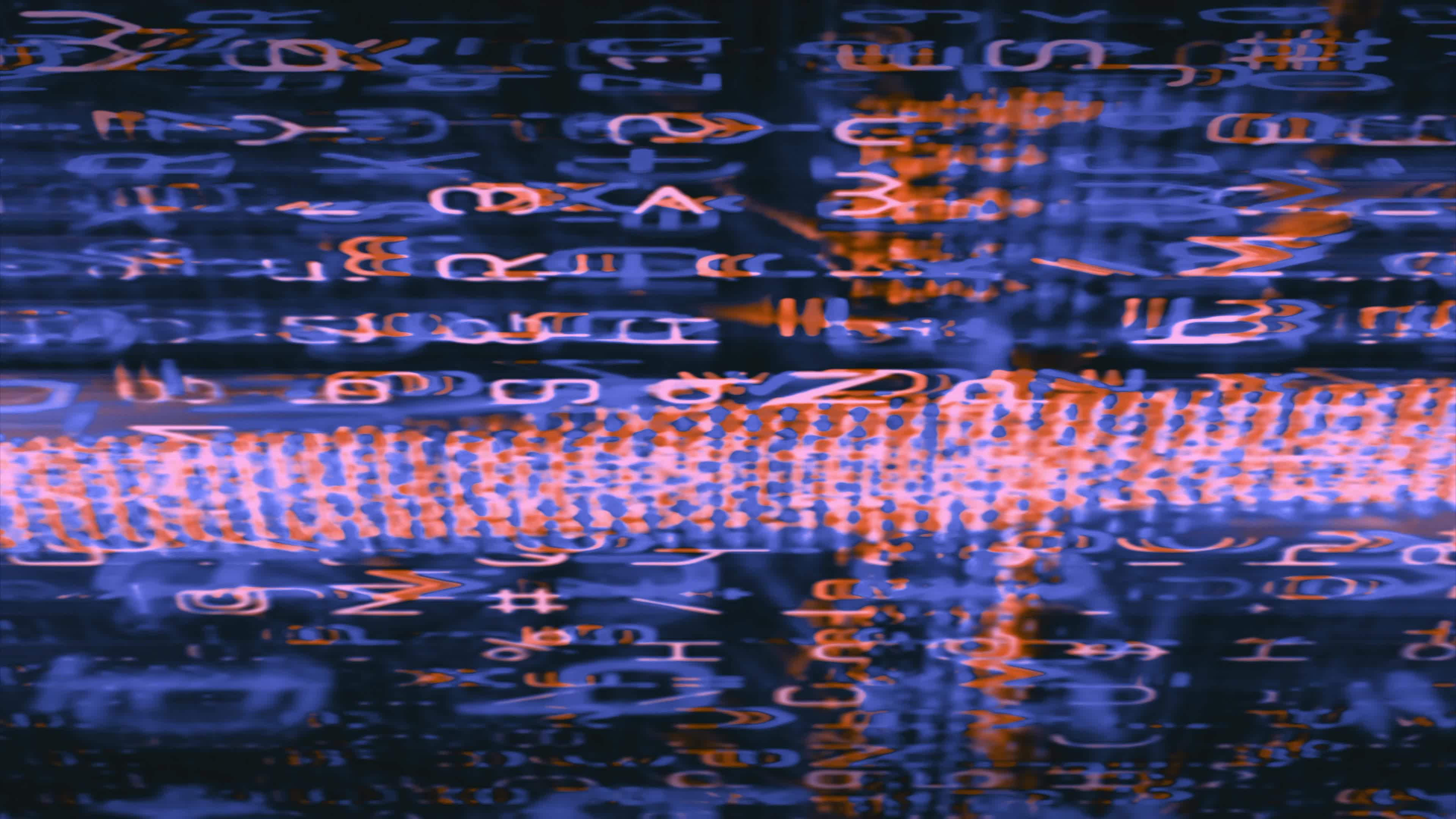 Digital Matrix Glitch Effect 4K Video Loop