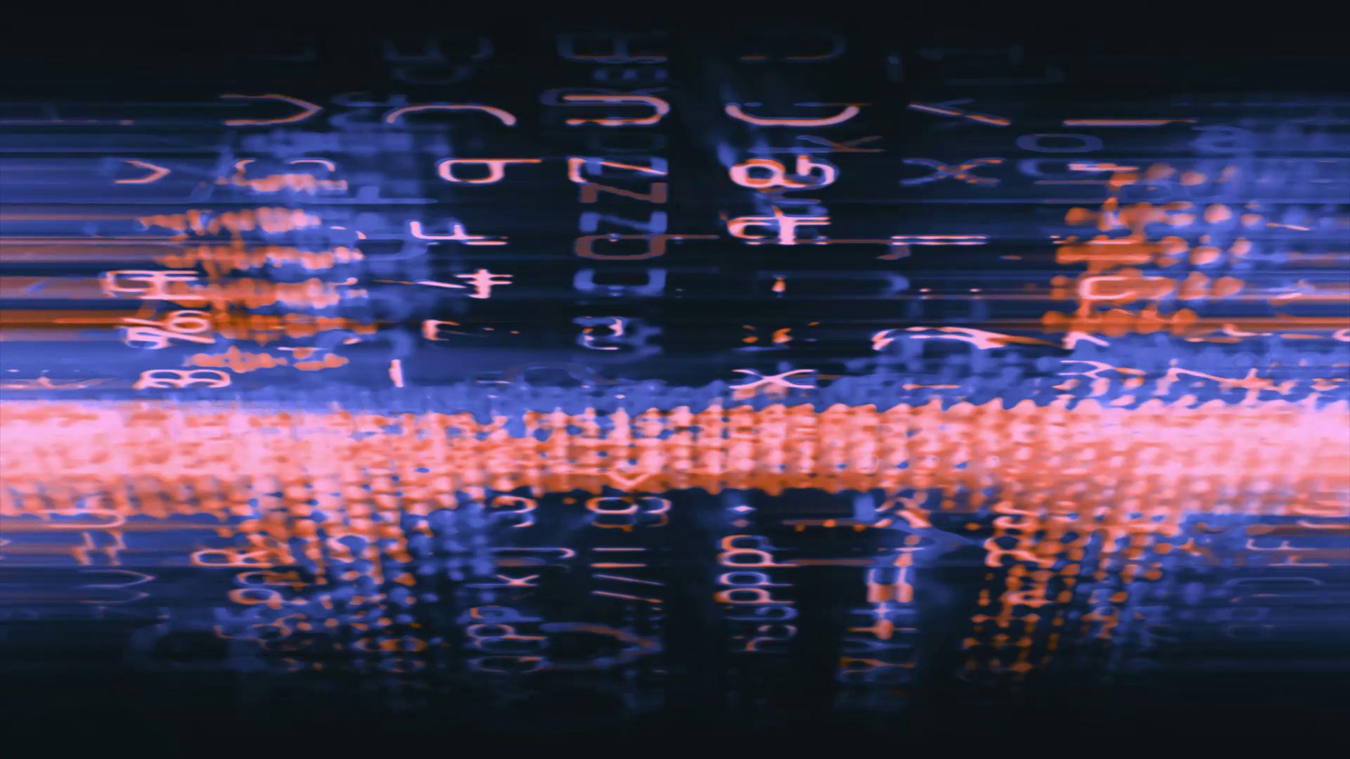 Digital Abstract Glitch Art Video Loop