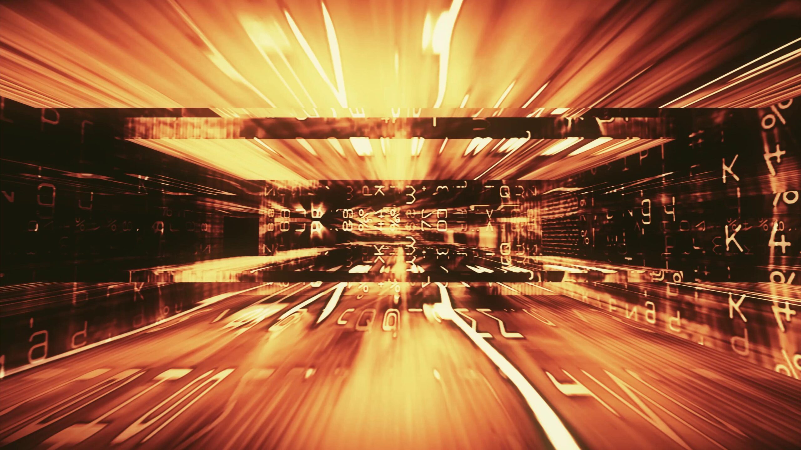 Digital Code Tunnel Journey 4K Loop