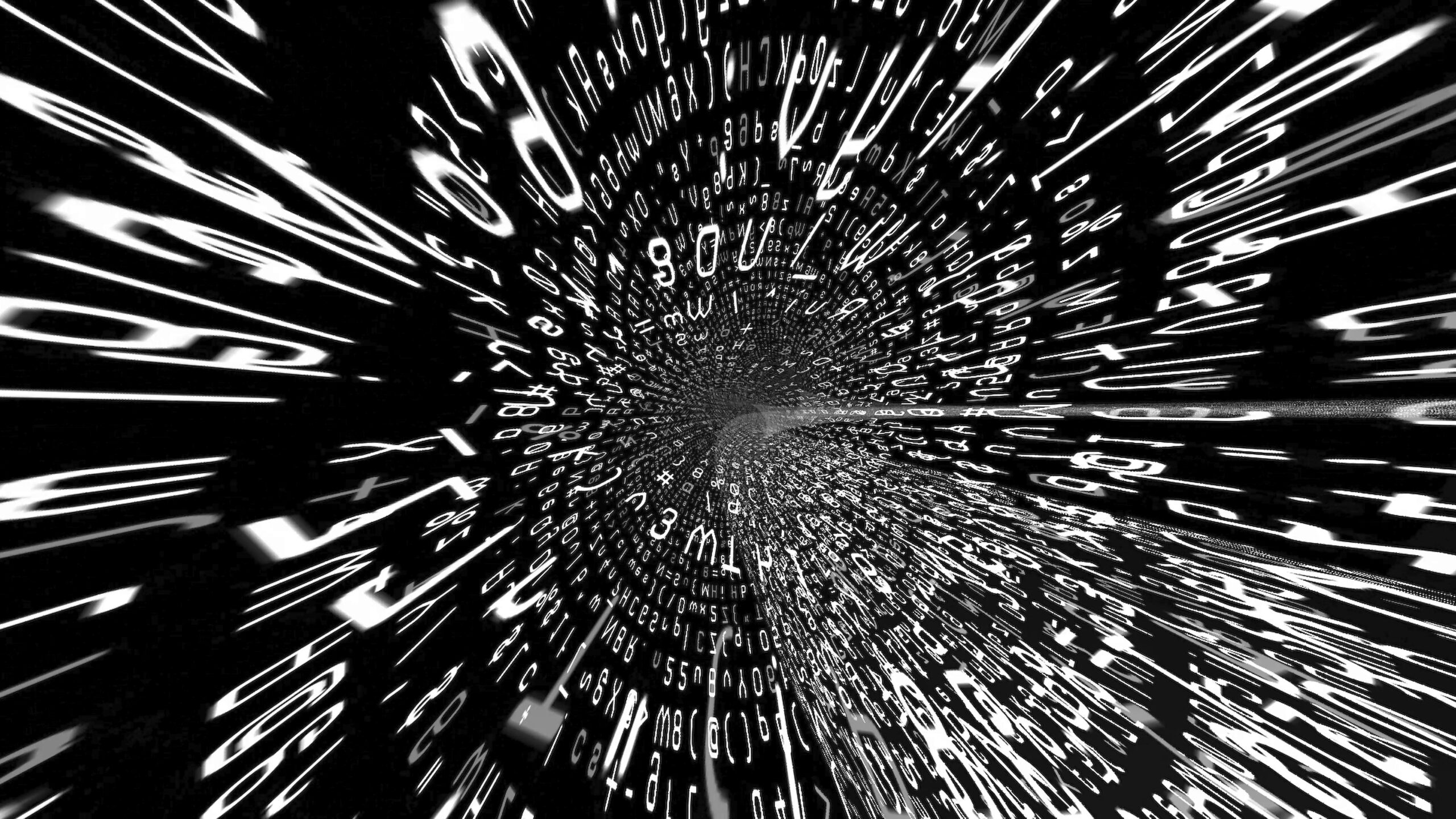 Streaming Numbers and Letters 4K Loop