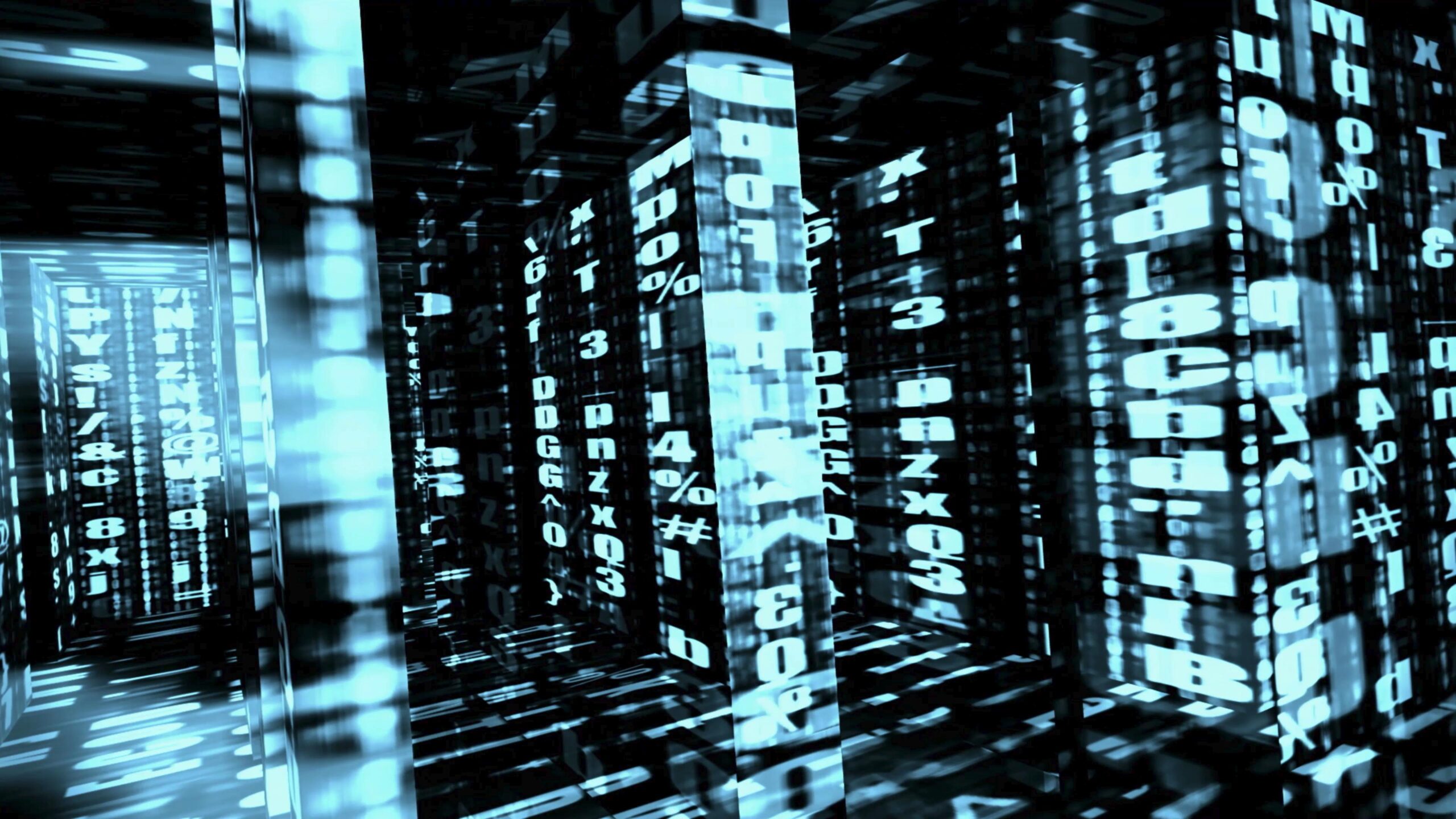 Endless Stream of Digital Data 4K Video Loop