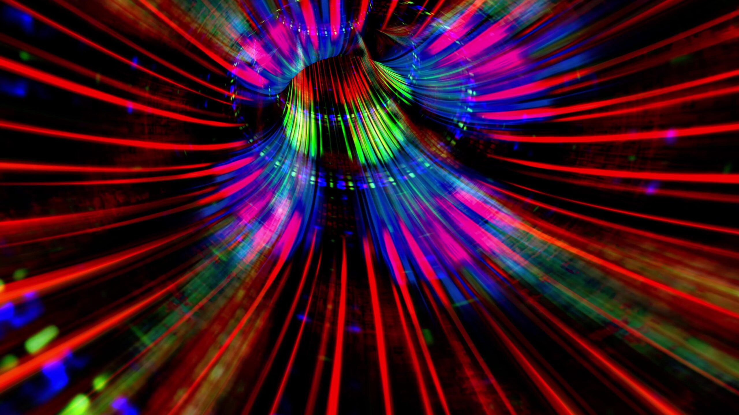 Psychedelic Neon Tunnel Journey 4K Loop