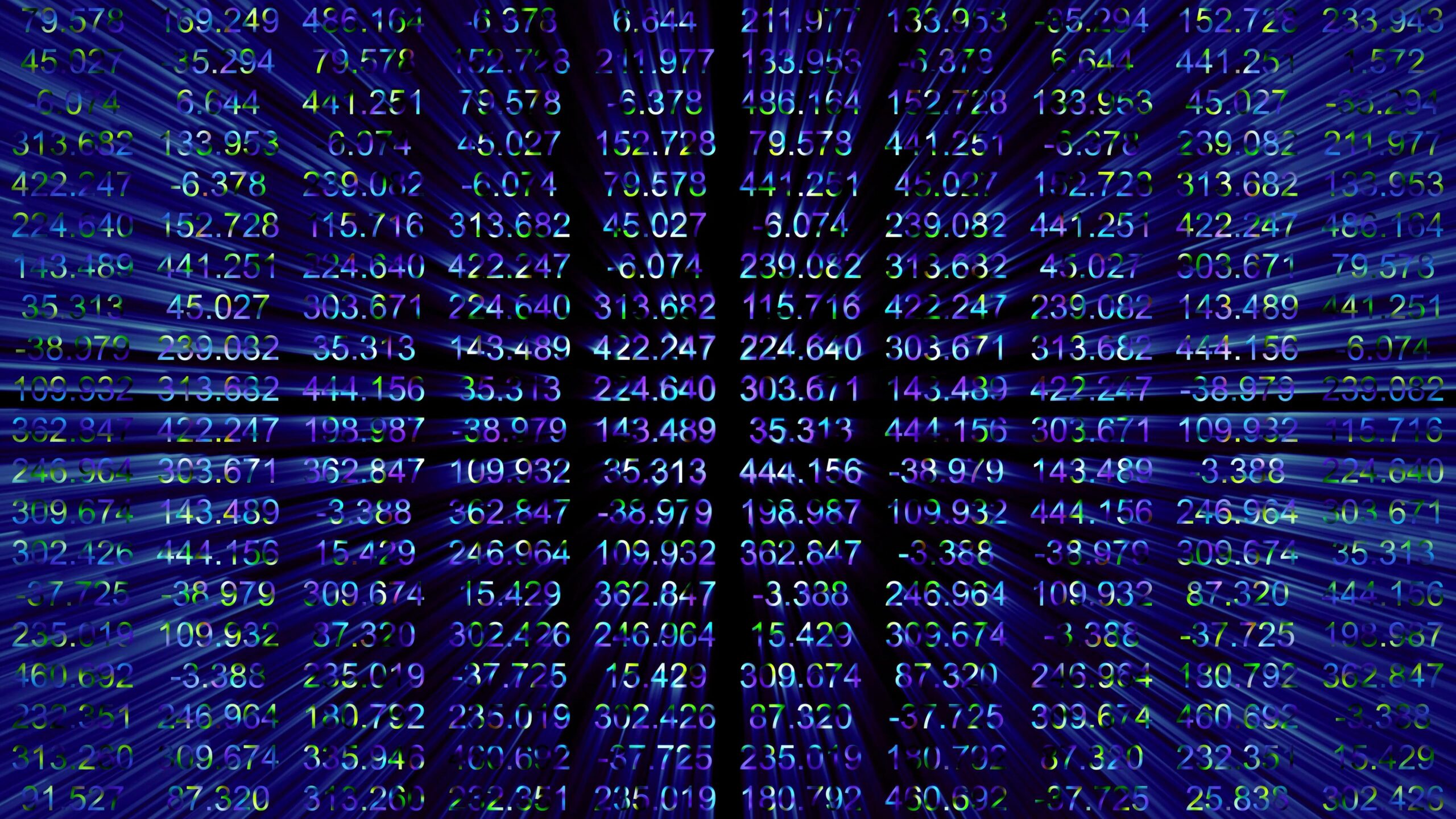 Digital Number Matrix 4K Animation Loop