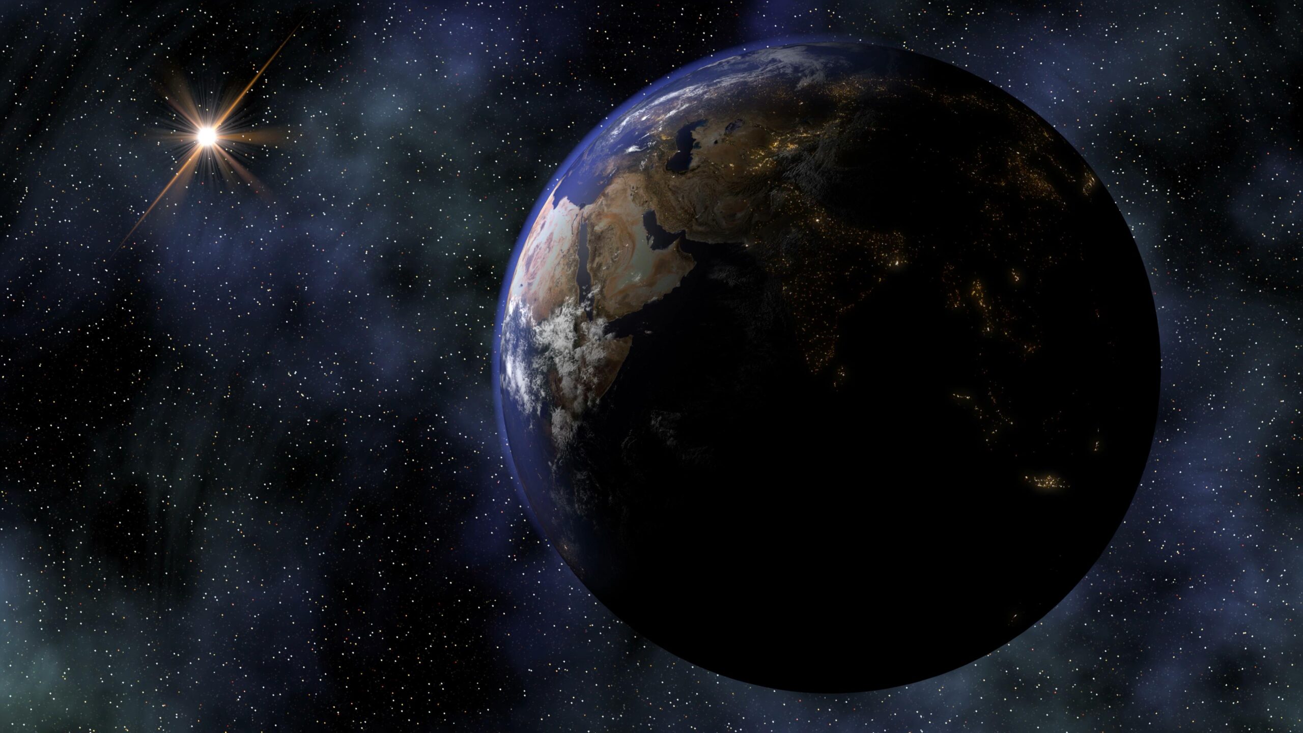 Cosmic Night View Of Earth 4K Loop