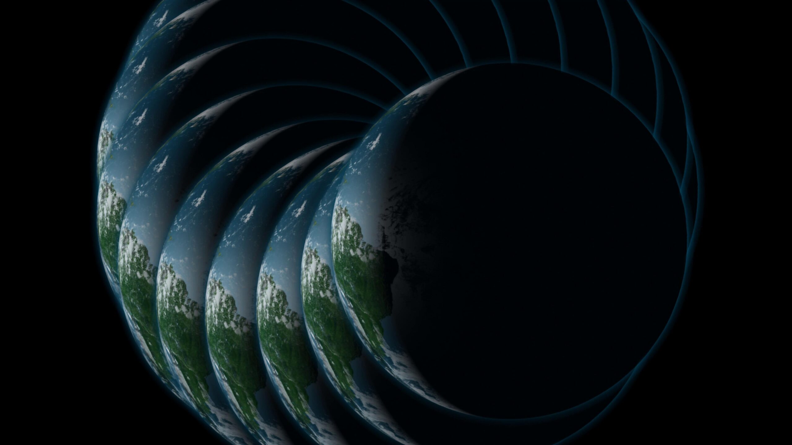 Multidimensional Earth Orbits 4K Video Loop