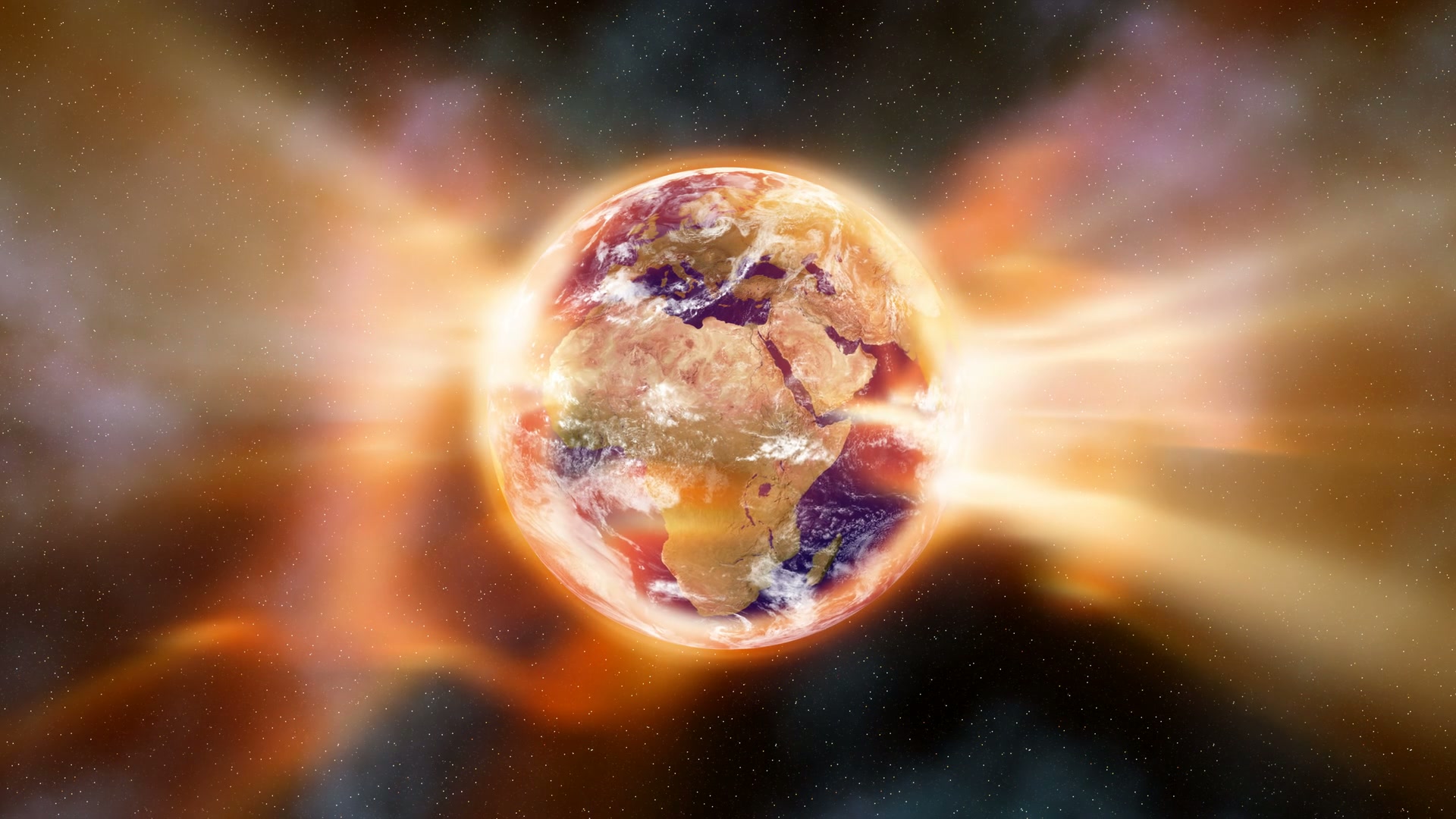 Earth in Global Warming Field Loop