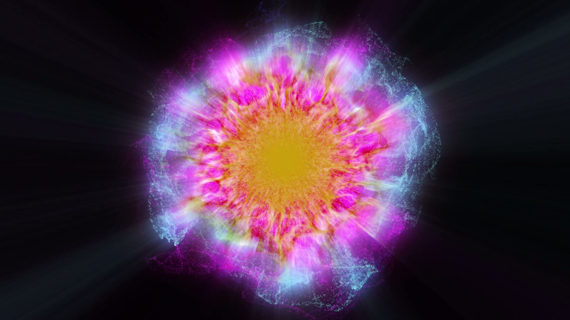 Vibrant Cosmic Energy Explosion HD Loop