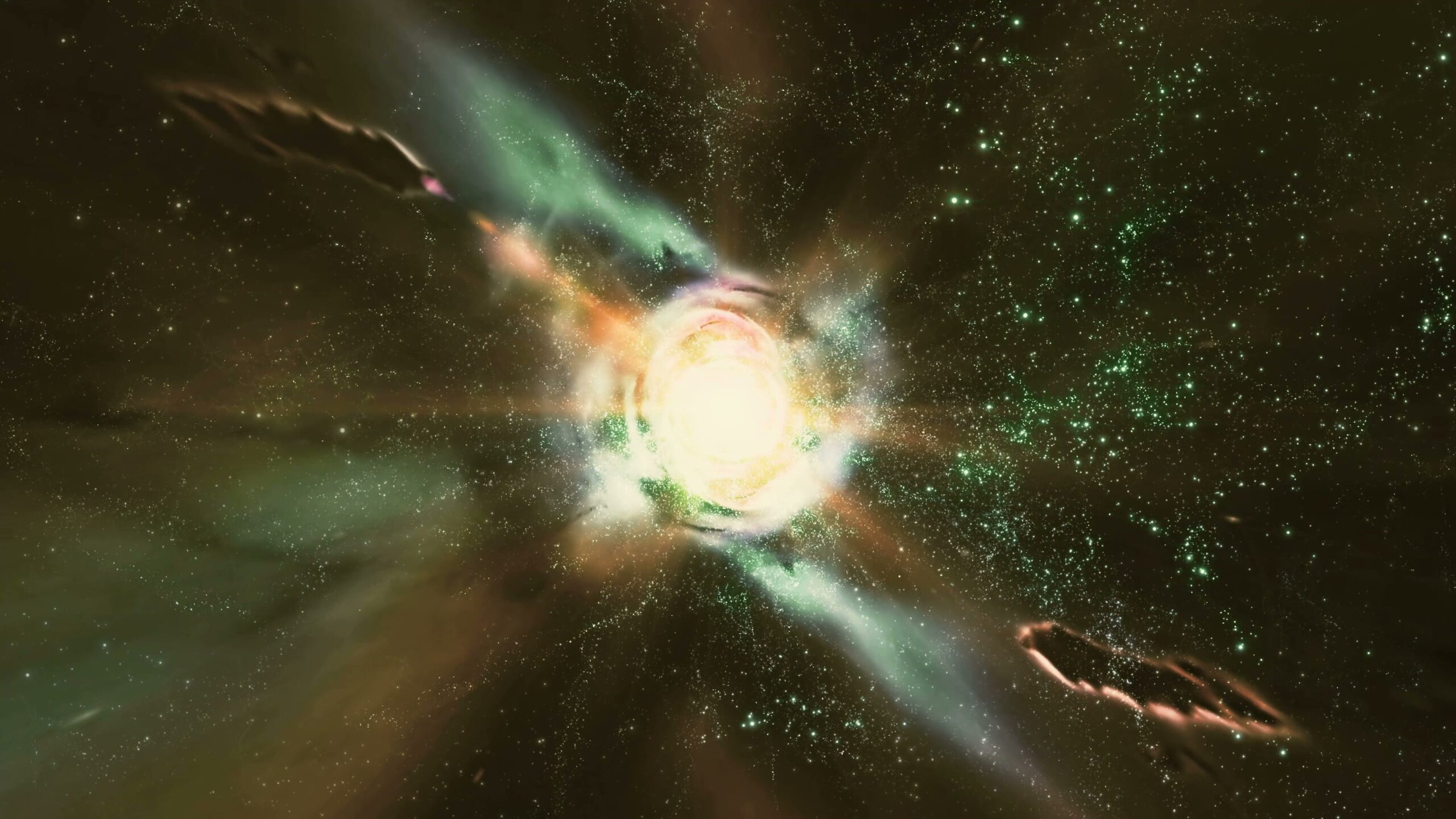 Space Explosion of Cosmic Colors 4K Loop