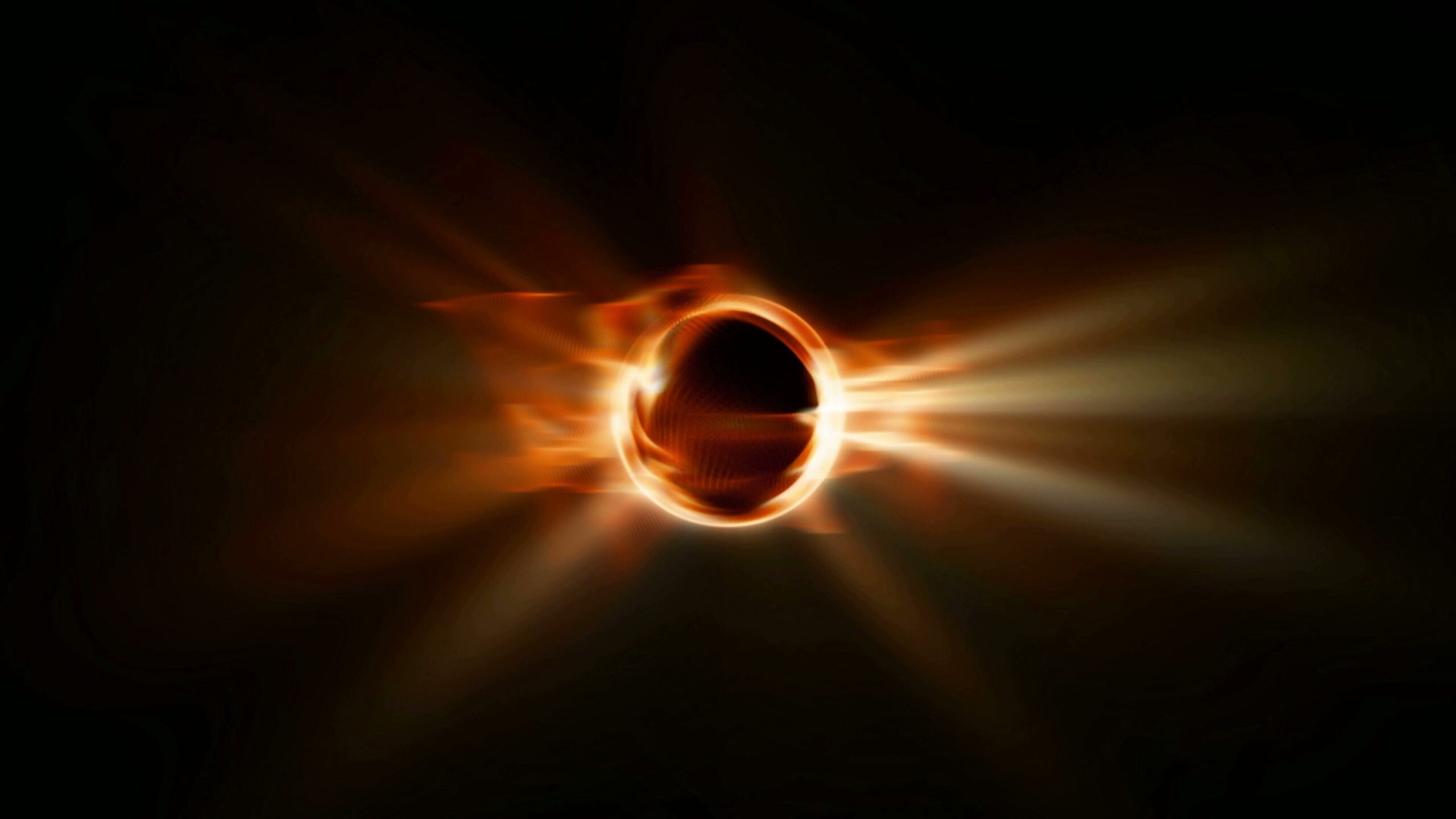 Eclipse with Radiant Light Burst 4K Loop
