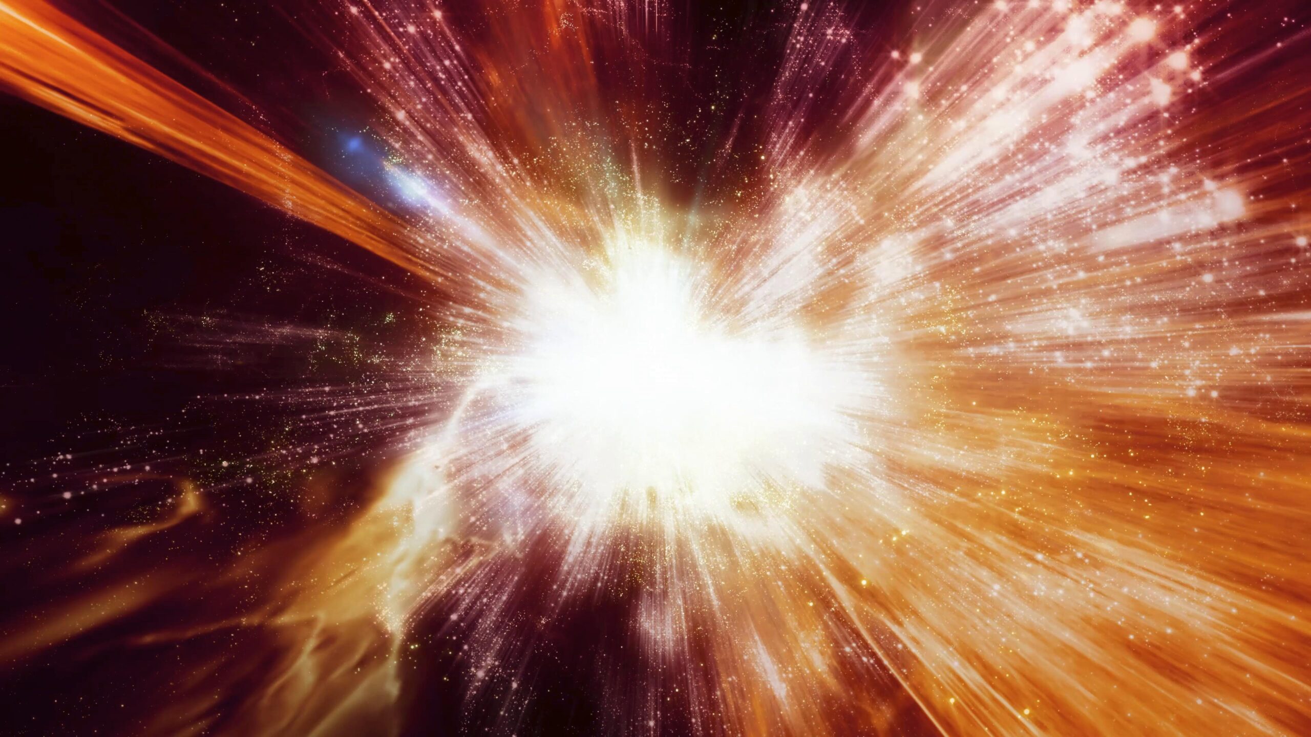 Explosive Cosmic Light Burst 4K Video Loop