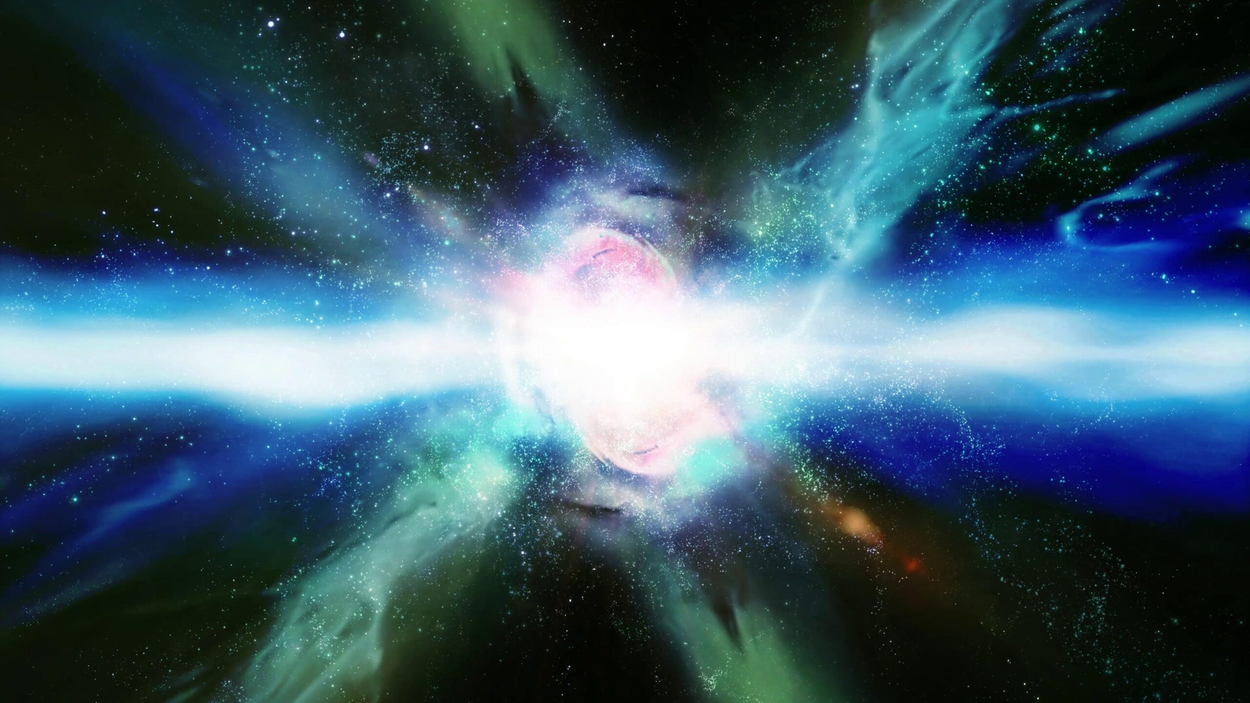 Galactic Explosion in Deep Space 4K Loop