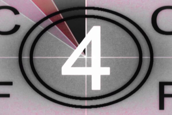 The HD video displays a stylized countdown sequence with bold white numerals against a dark background.