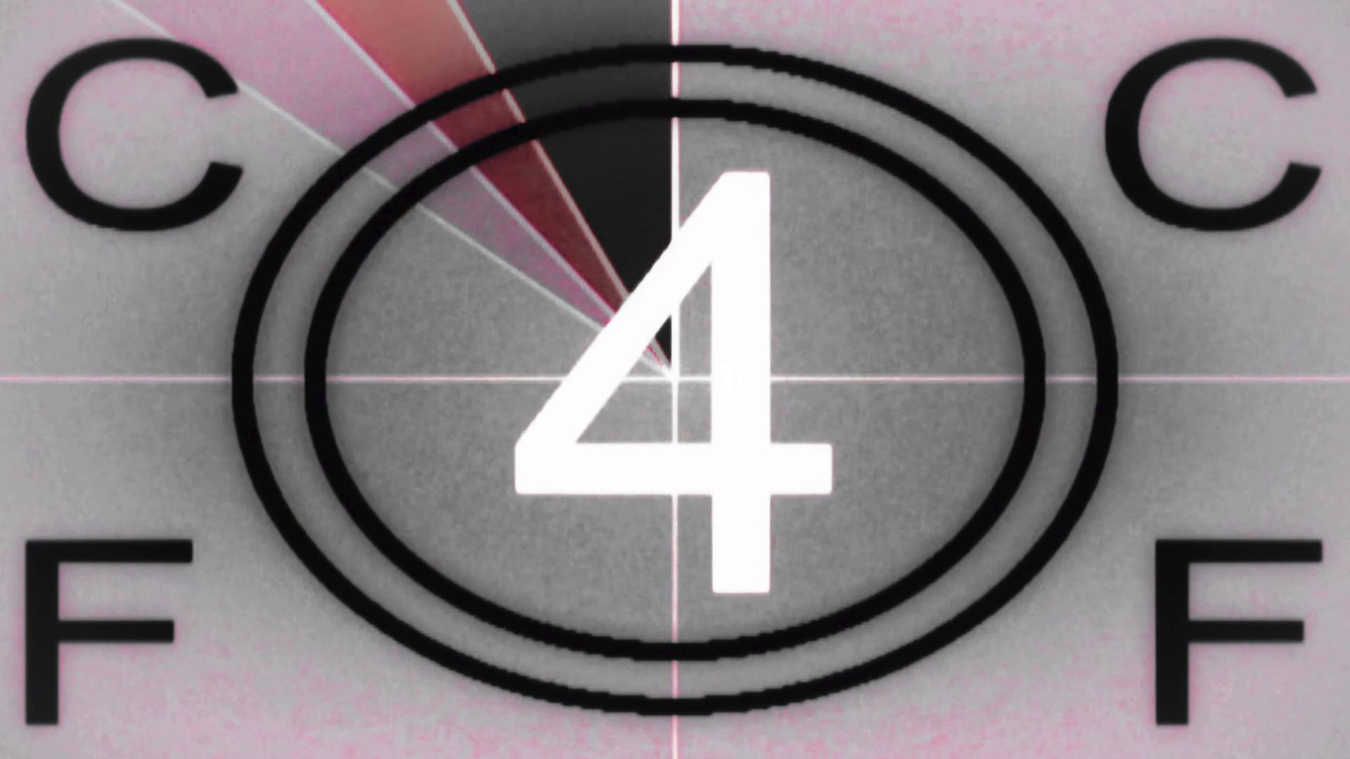 Retro Film Countdown HD Video