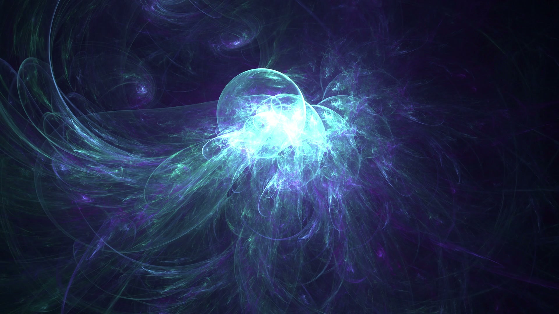 Ethereal Cosmic Fractal Swirls HD Video