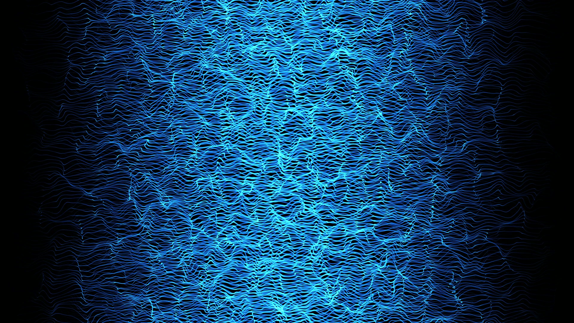 Intricate Blue Wave Patterns Video Loop
