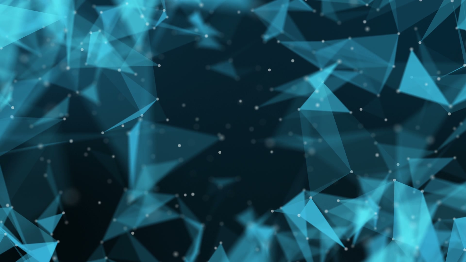 Futuristic Blue Geometric Network Loop