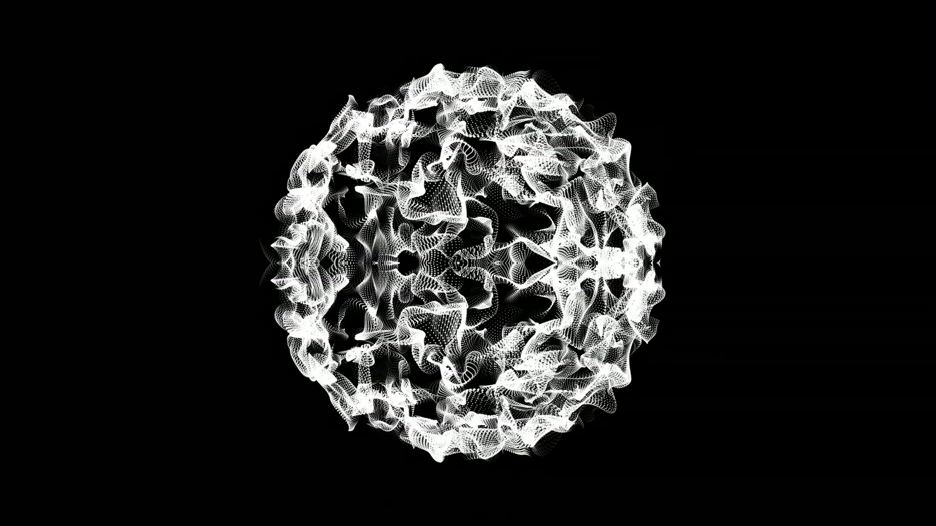 Intricate Spherical Abstract Video Loop